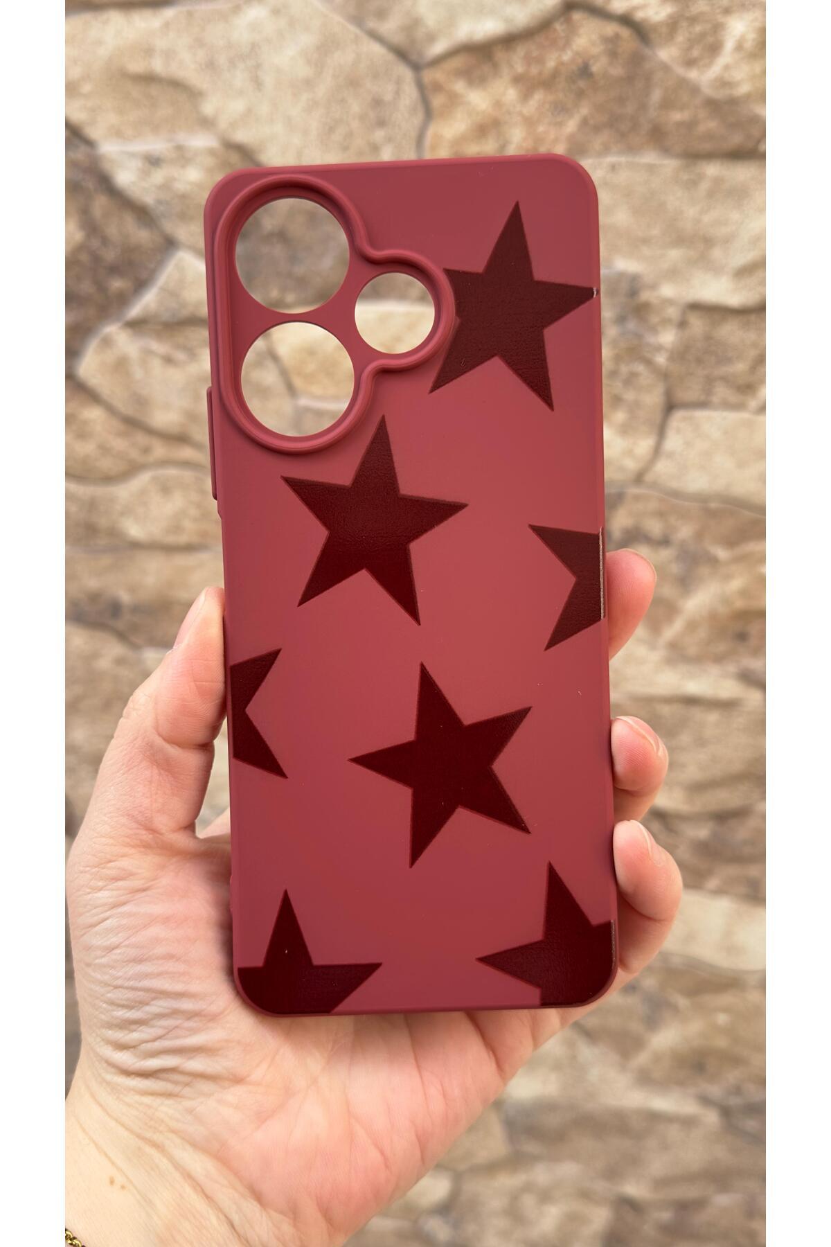 Redmi 13 4G Uyumlu Star Silikon Darbe Emici Klasik Korumalı Rubber Kılıf