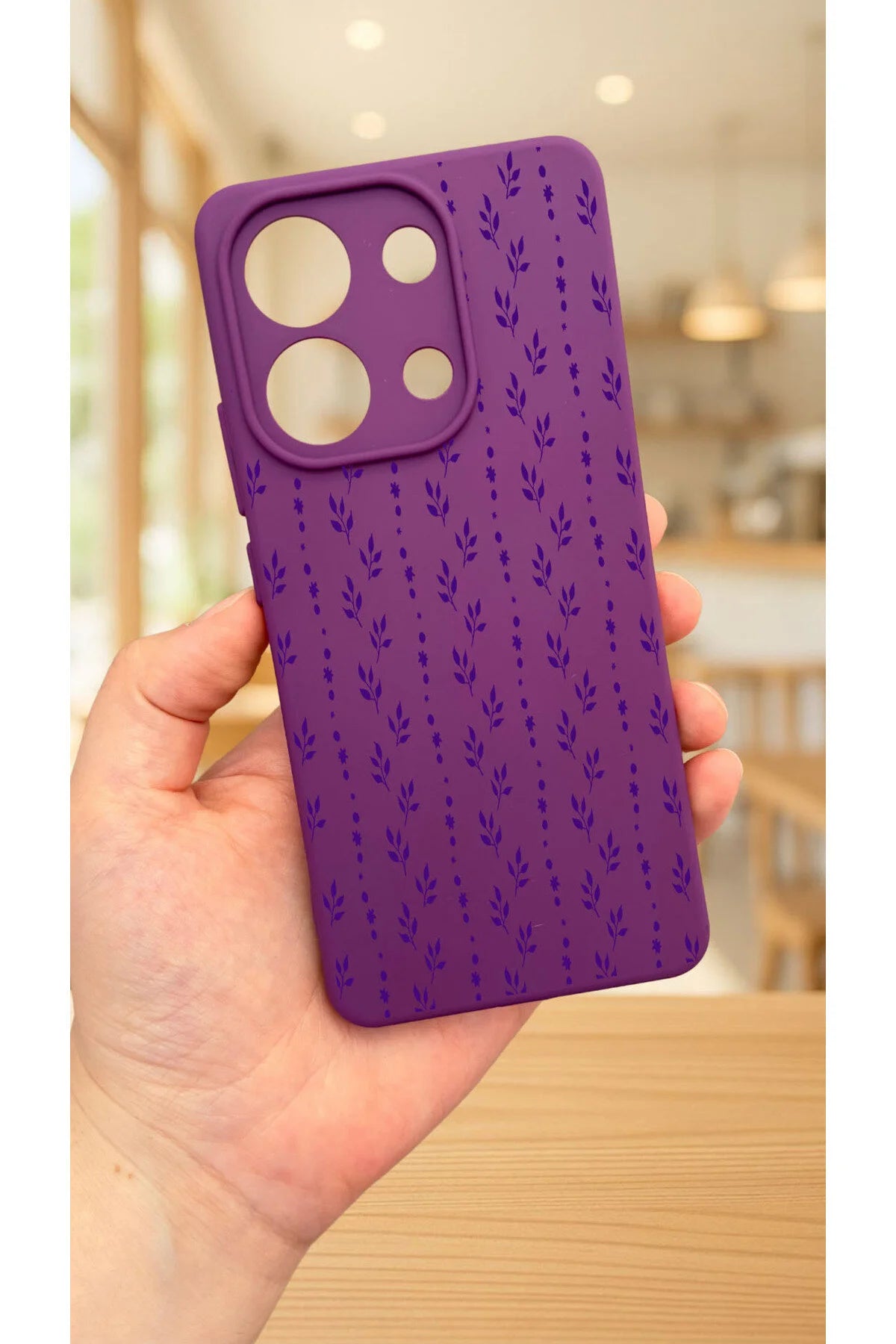 Xiaomi Redmi Note 13 4G SARMAŞIK DESENLİ Uyumlu Silikon Darbe Emici Klasik Korumalı Rubber Kılıf