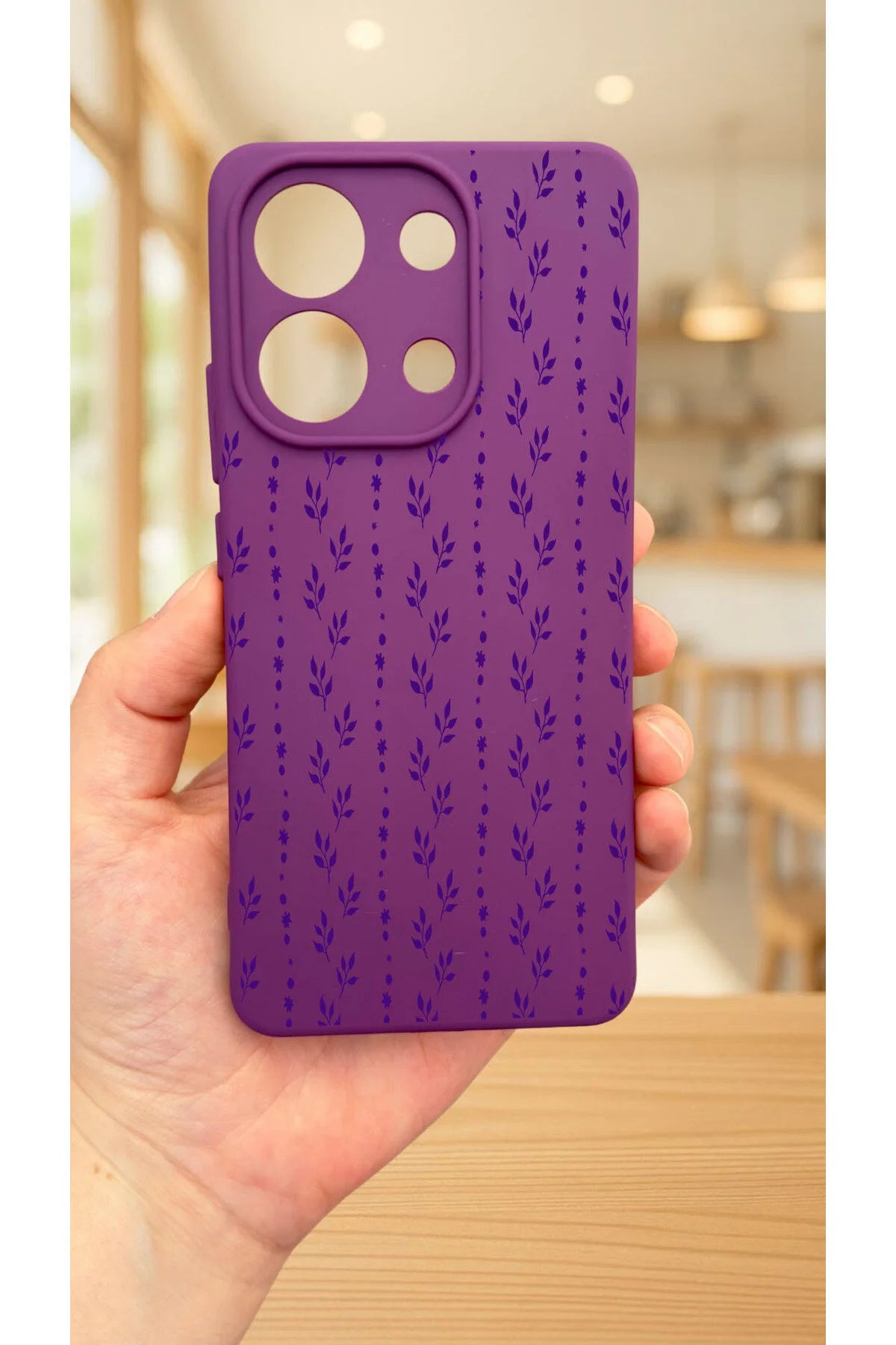 Xiaomi Redmi Note 13 4G SARMAŞIK DESENLİ Uyumlu Silikon Darbe Emici Klasik Korumalı Rubber Kılıf