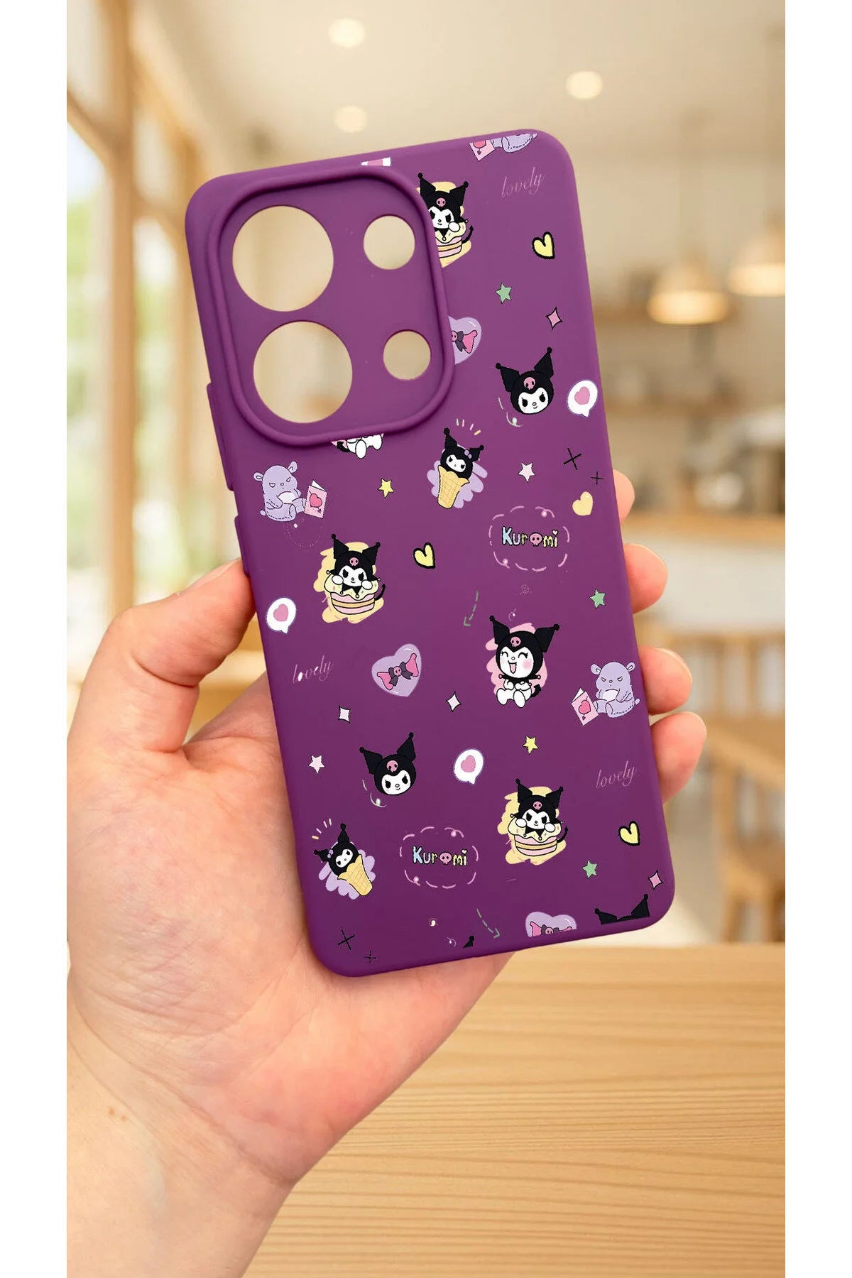 Xiaomi Redmi Note 13 Pro 4G KURUMI DESENLİ Silikon Darbe Emici Klasik Korumalı Rubber Kılıf