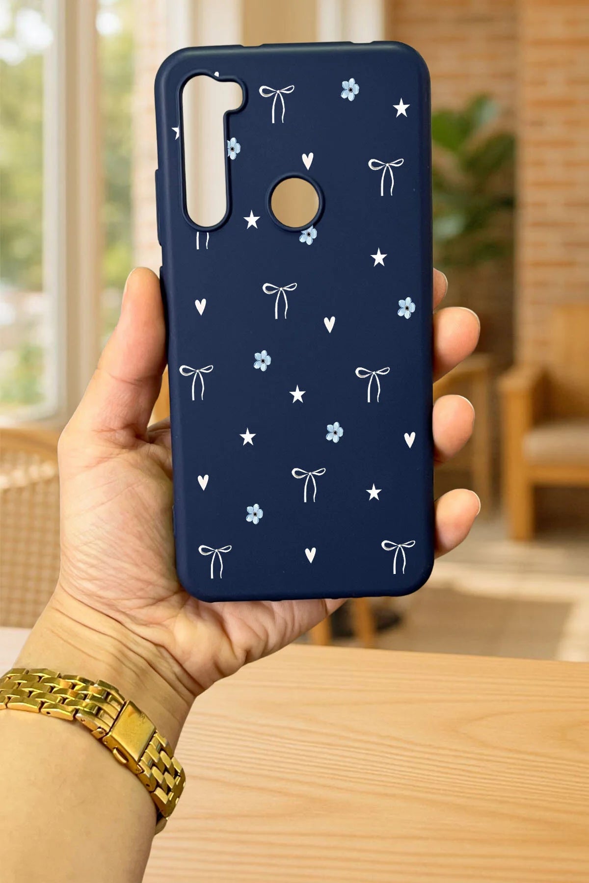 Xiaomi Redmi Note 8 MİNİ FİYONK DESENLİ Silikon Darbe Emici Klasik Korumalı Rubber Kılıf