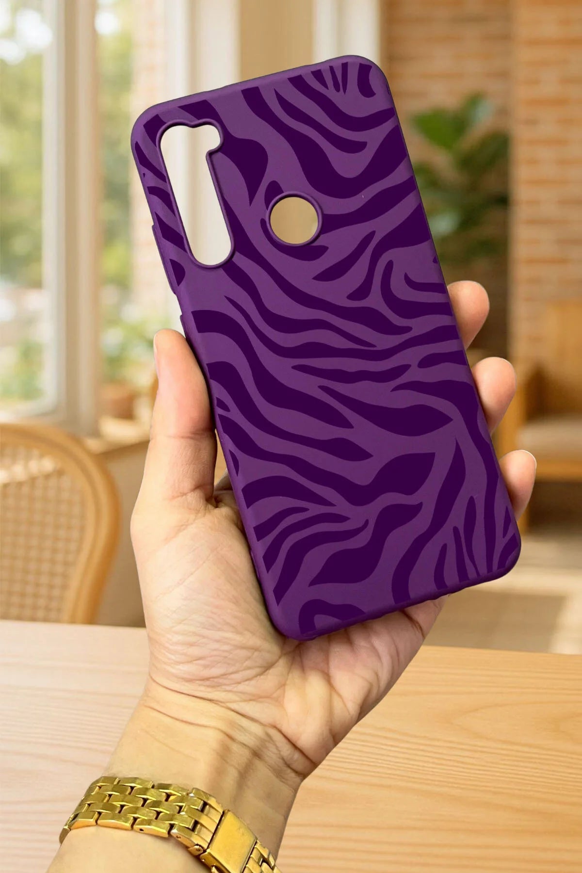Xiaomi Redmi Note 8 ZEBRA DESENLİ Silikon Darbe Emici Klasik Korumalı Rubber Kılıf