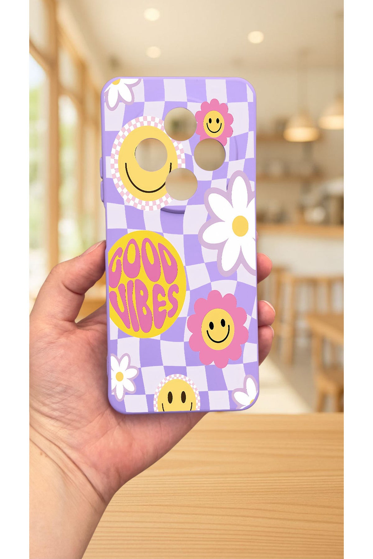 Redmi 14C -GOOD VİBES Silikon Darbe Emici Klasik Korumalı Rubber Kılıf