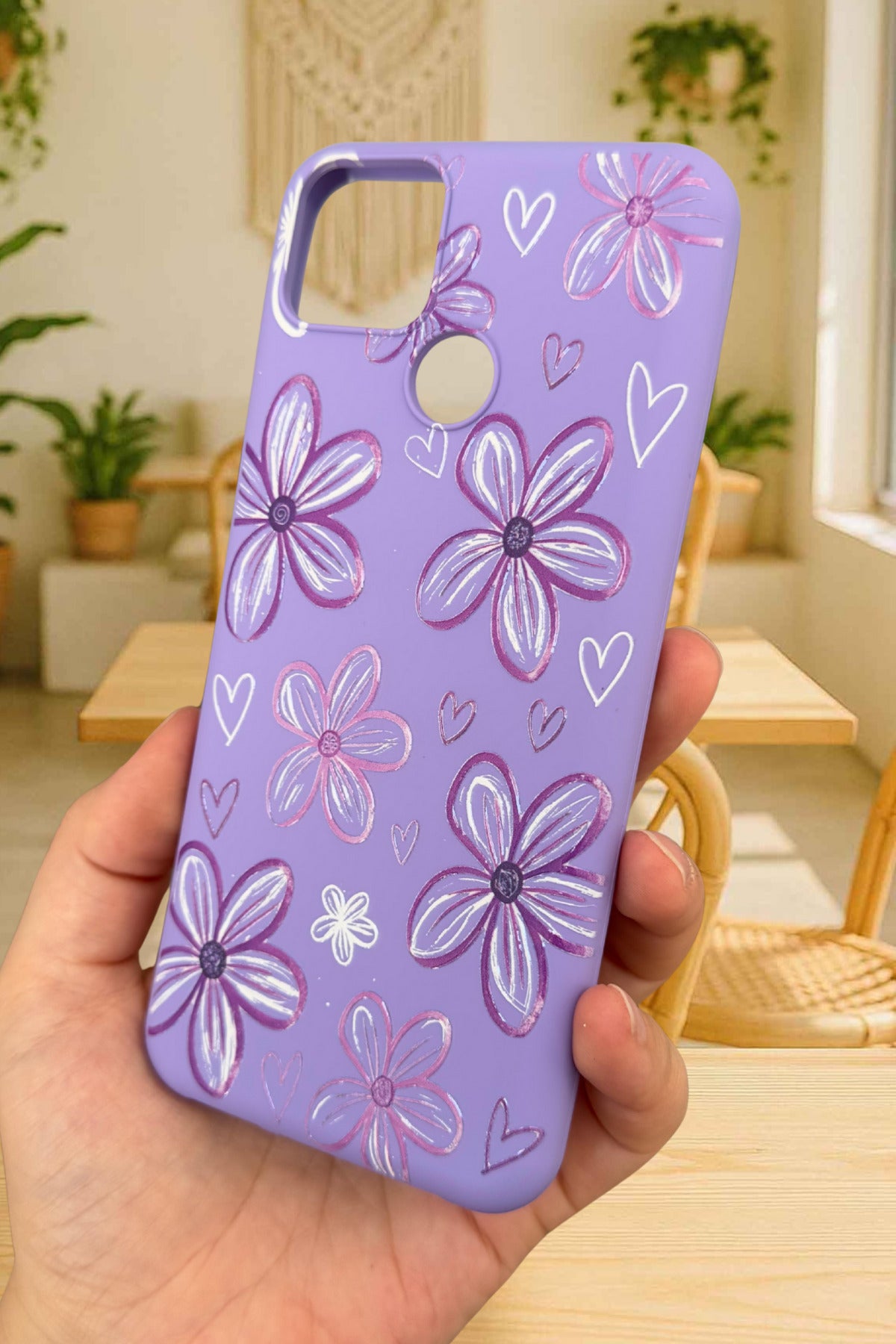 Realme C25 Uyumlu Kılıf ÇİÇEK DESENLİ Silikon Darbe Emici Klasik Korumalı Rubber Kapak