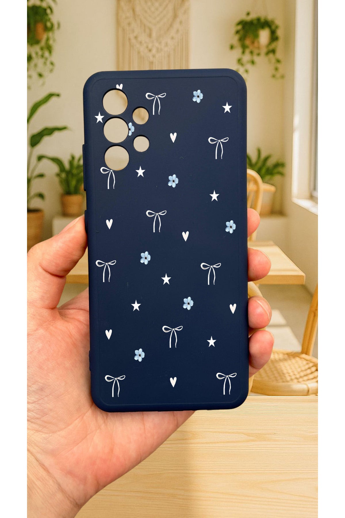 Samsung Galaxy A32-MİNİ FİYONKDESENLİ Silikon Darbe Emici Klasik Korumalı Rubber Kılıf