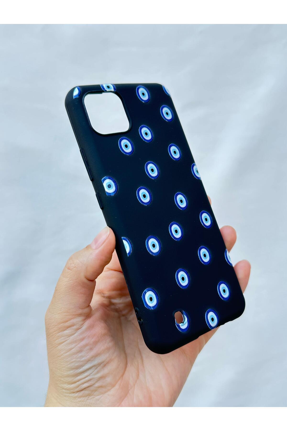 Realme C11 - NAZAR BONCUKLU Silikon Darbe Emici Klasik Korumalı Rubber Kılıf