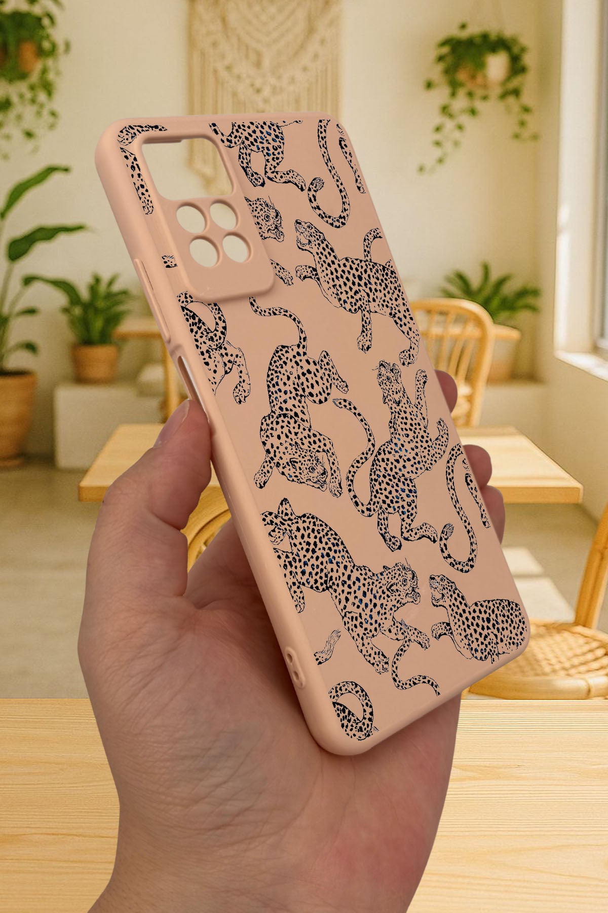 Redmi Note 11 Pro/Note 12 Pro 4G LEOPAR DESENLİ Silikon Darbe Emici Klasik Korumalı Rubber Kılıf
