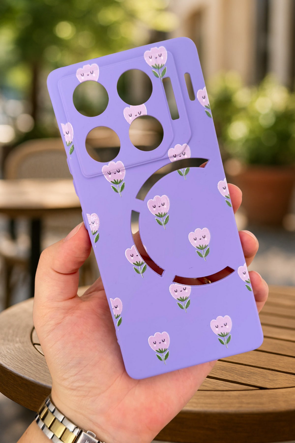 İnfinix GT 20 Pro- MİNİ LALE DESENLİ Silikon Darbe Emici Klasik Korumalı Rubber Kılıf