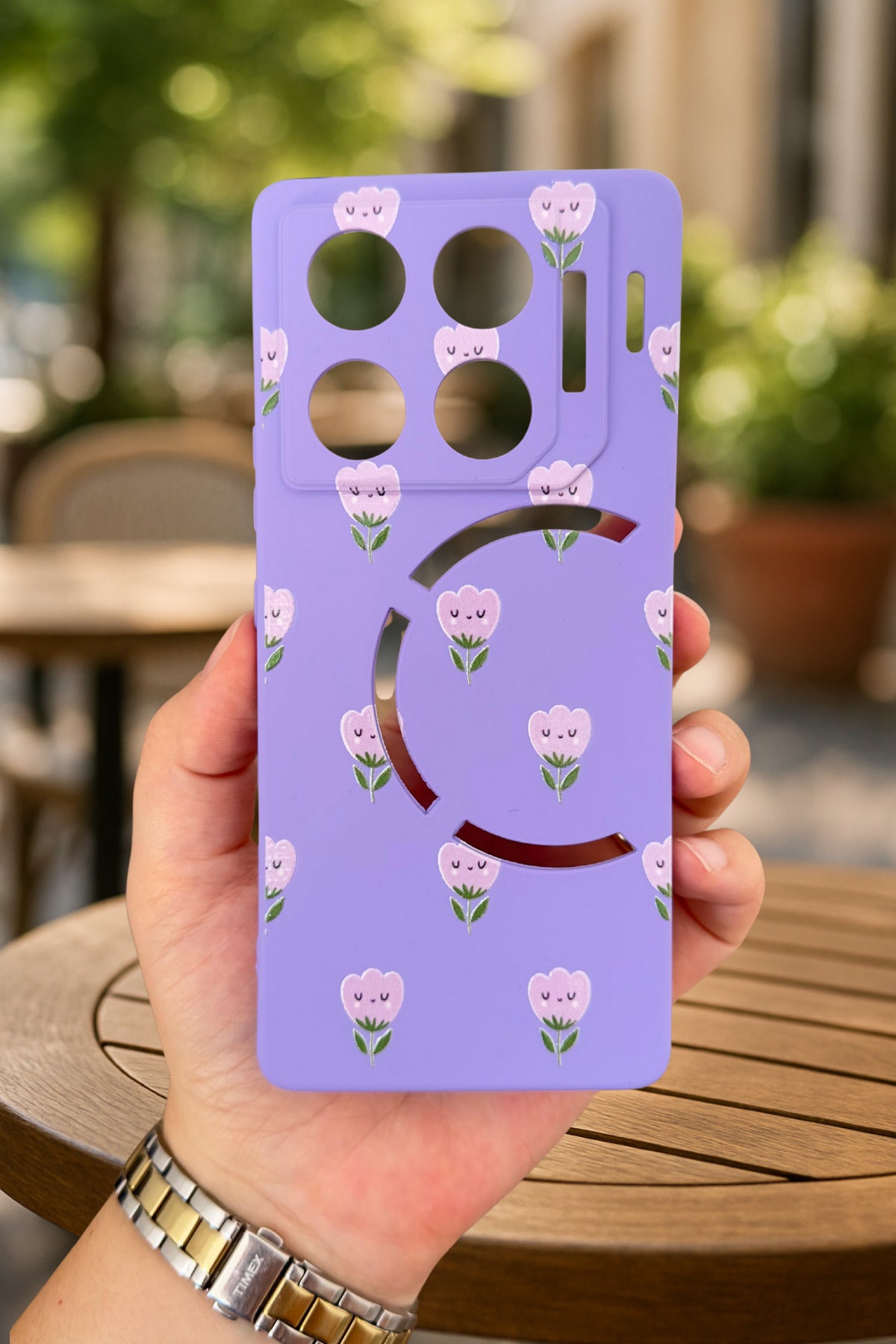 İnfinix GT 20 Pro- MİNİ LALE DESENLİ Silikon Darbe Emici Klasik Korumalı Rubber Kılıf