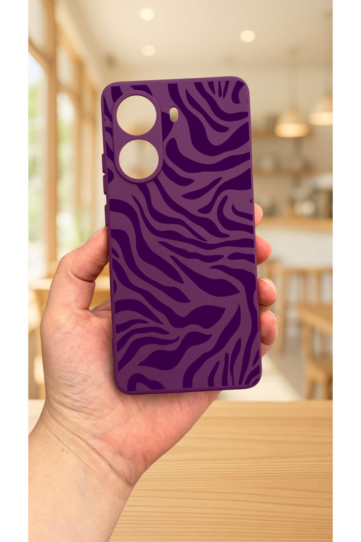 Xiaomi POCO X7 PRO ZEBRA DESENLİ Silikon Darbe Emici Klasik Korumalı Rubber Kılıf