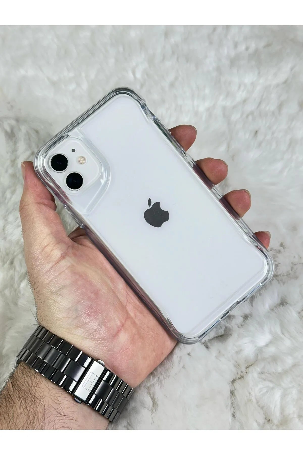 iPhone 11 Kamera Çıkıntılı Şeffaf Darbe Emici Sert Silikon Togg Kılıf