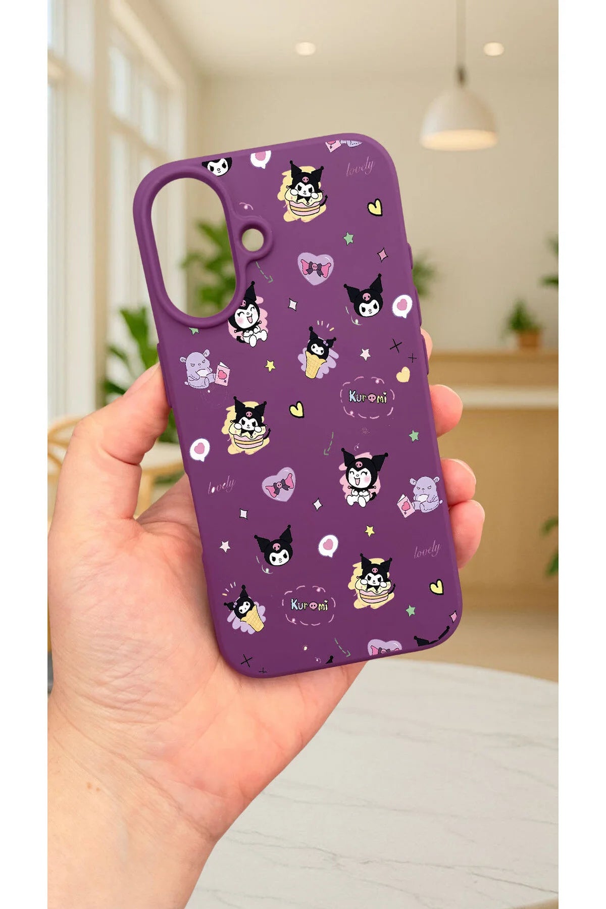 iPhone 16 -KURUMI DESENLİ Silikon Darbe Emici Klasik Korumalı Rubber Kılıf