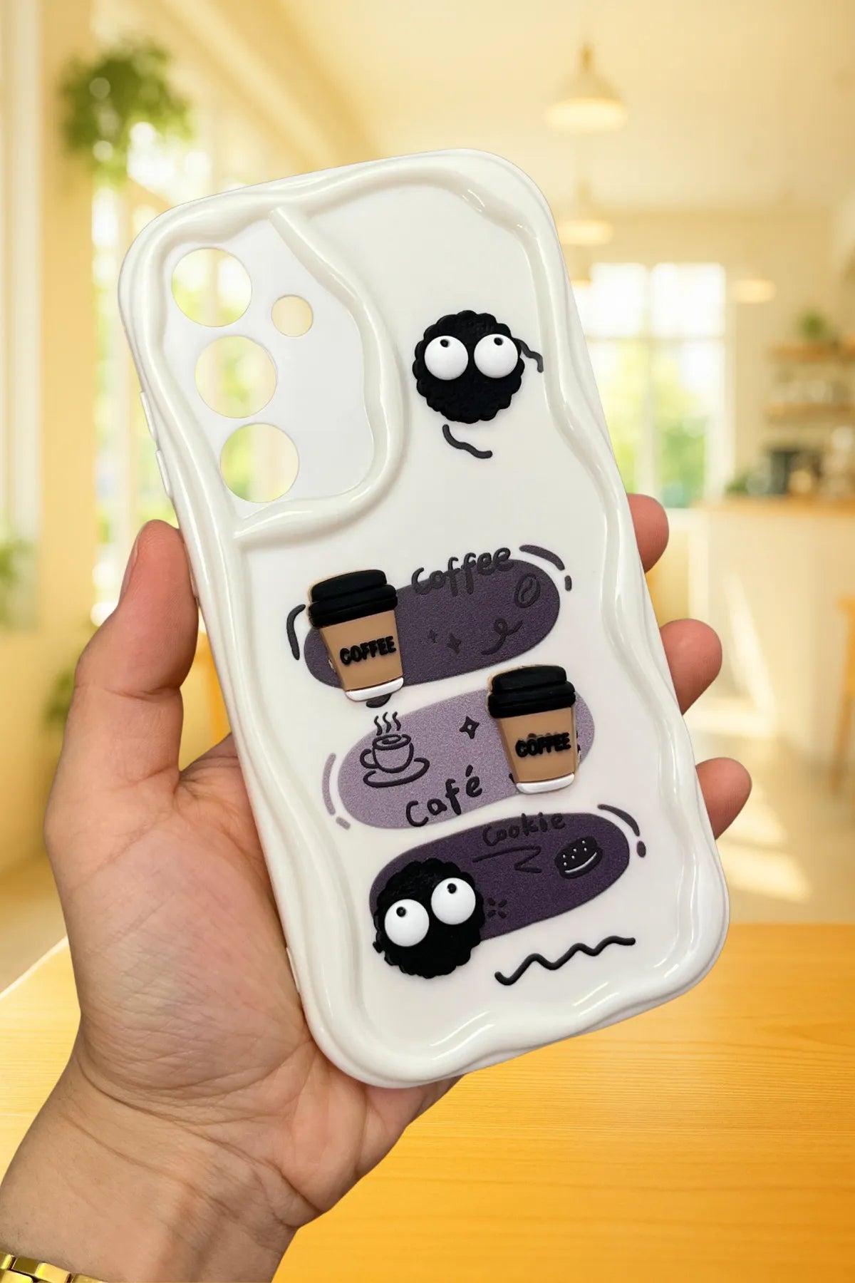 Samsung Galaxy A35 Kurabiye Desenli 3 Boyutlu Şirin Parlak Tasarım Cookie Kılıf