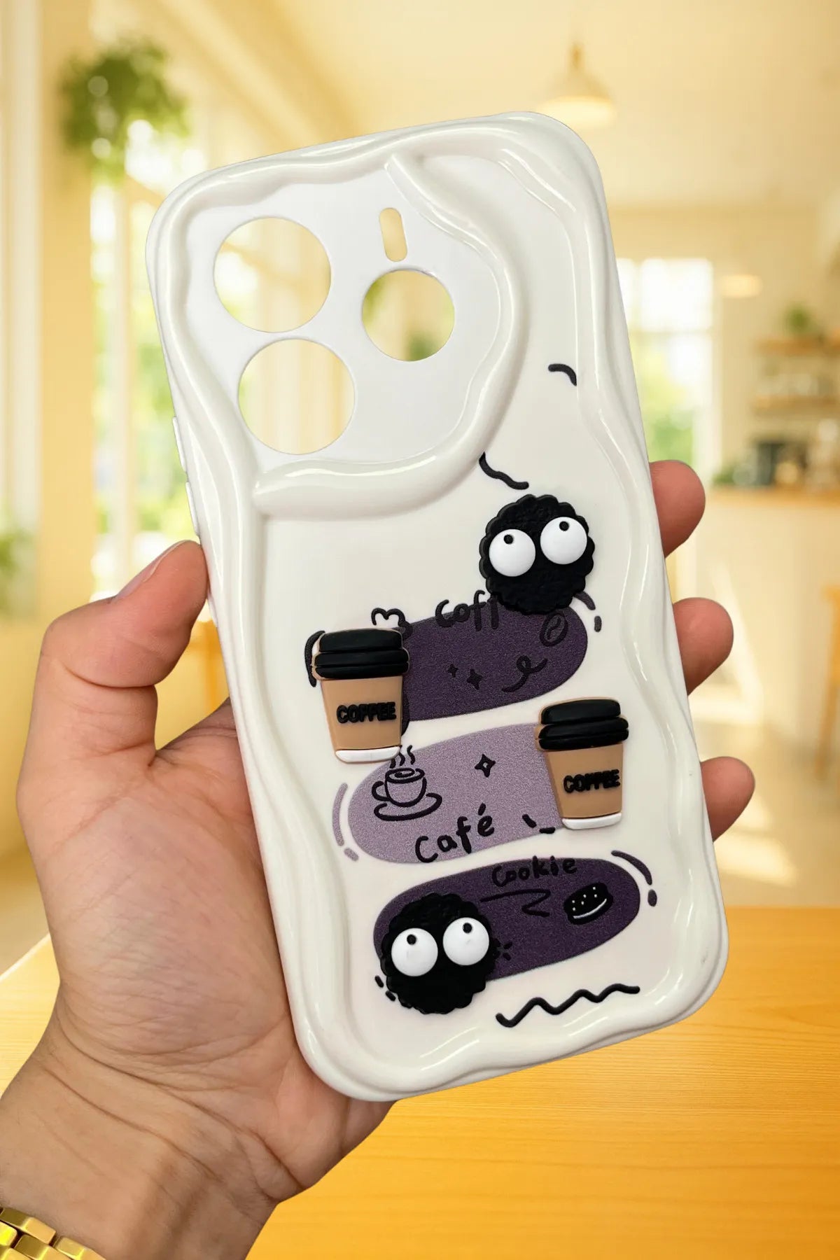 Redmi Note 14 Kurabiye Desenli 3 Boyutlu Şirin Parlak Tasarım Cookie Kılıf