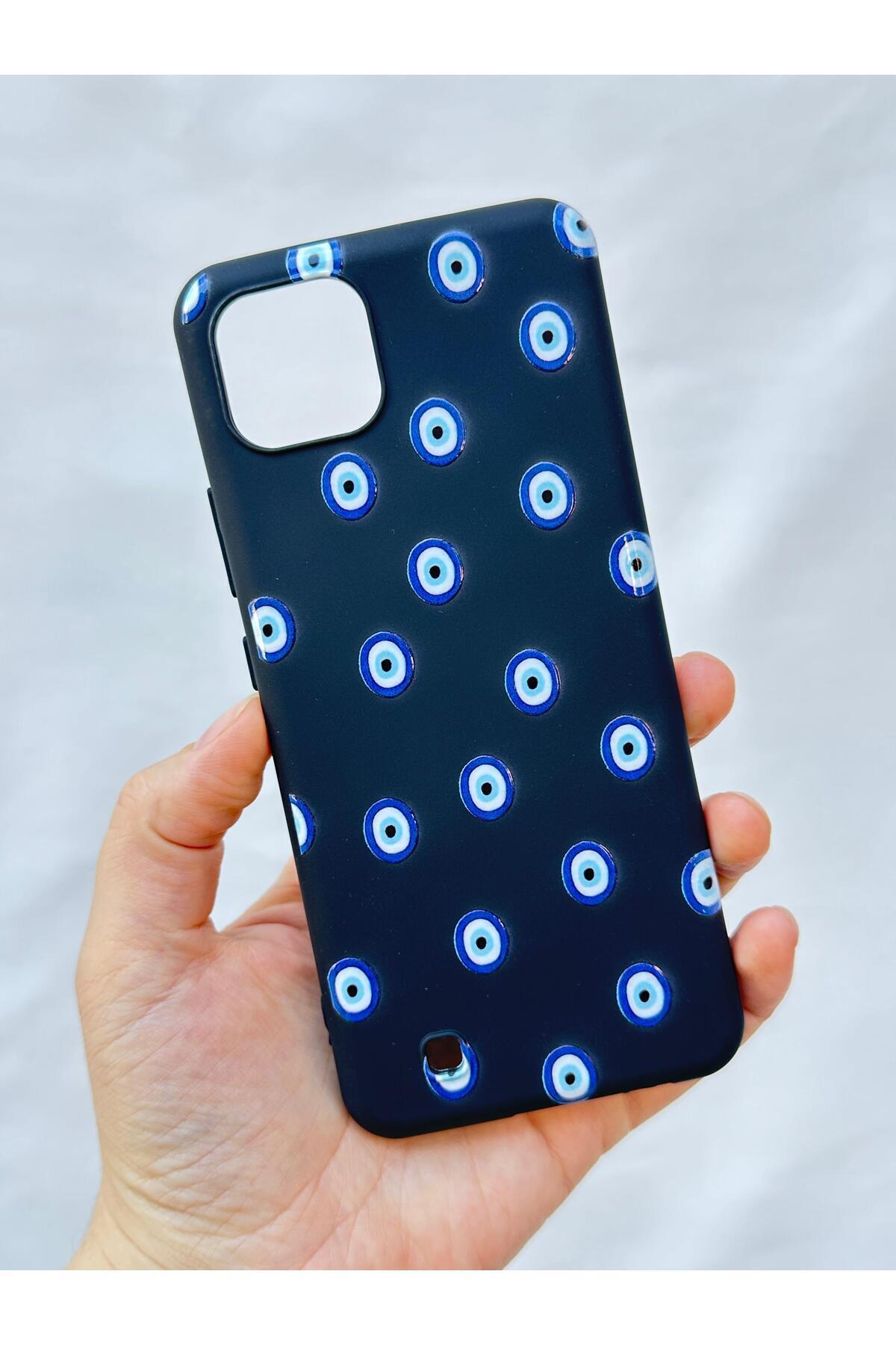 Realme C11 - NAZAR BONCUKLU Silikon Darbe Emici Klasik Korumalı Rubber Kılıf