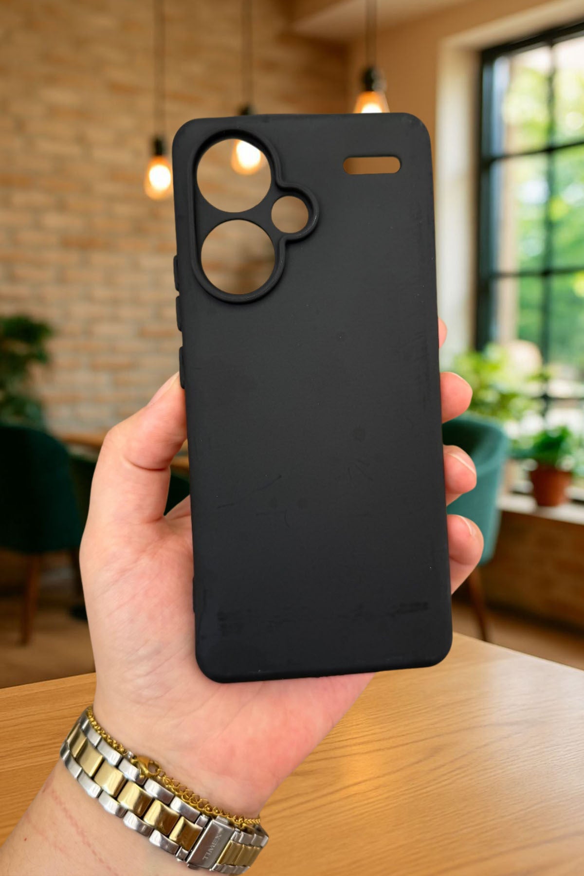 Xiaomi Redmi Note 13 Pro Plus Silikon Darbe Emici Klasik Korumalı Rubber Kılıf