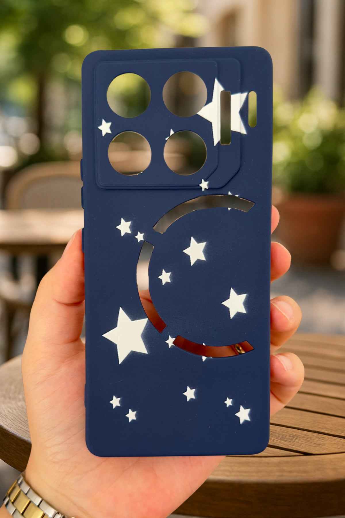 İnfinix GT 20 Pro-MİNİ YILDIZ DESENLİ Silikon Darbe Emici Klasik Korumalı Rubber Kılıf