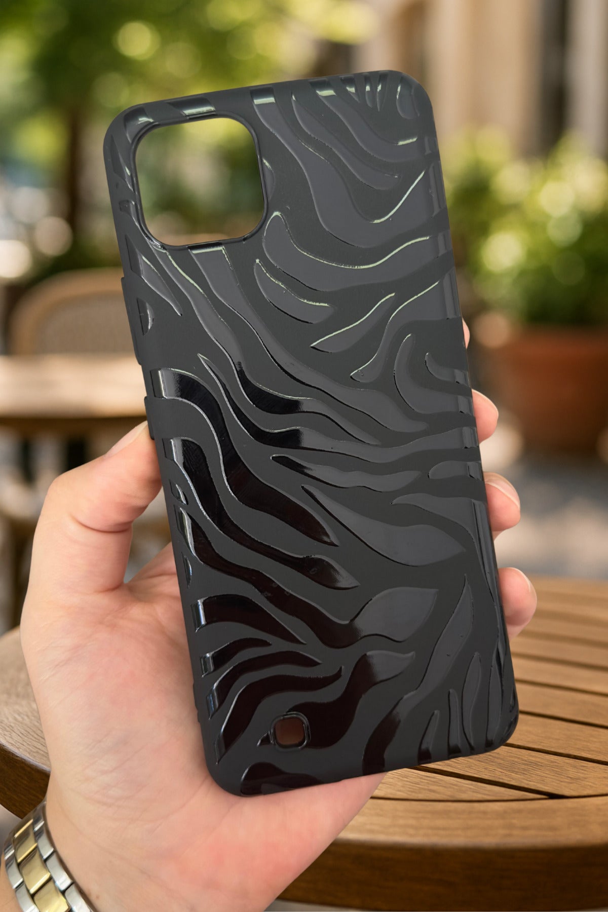 Realme C11 - ZEBRA DESENLİ Silikon Darbe Emici Klasik Korumalı Rubber Kılıf