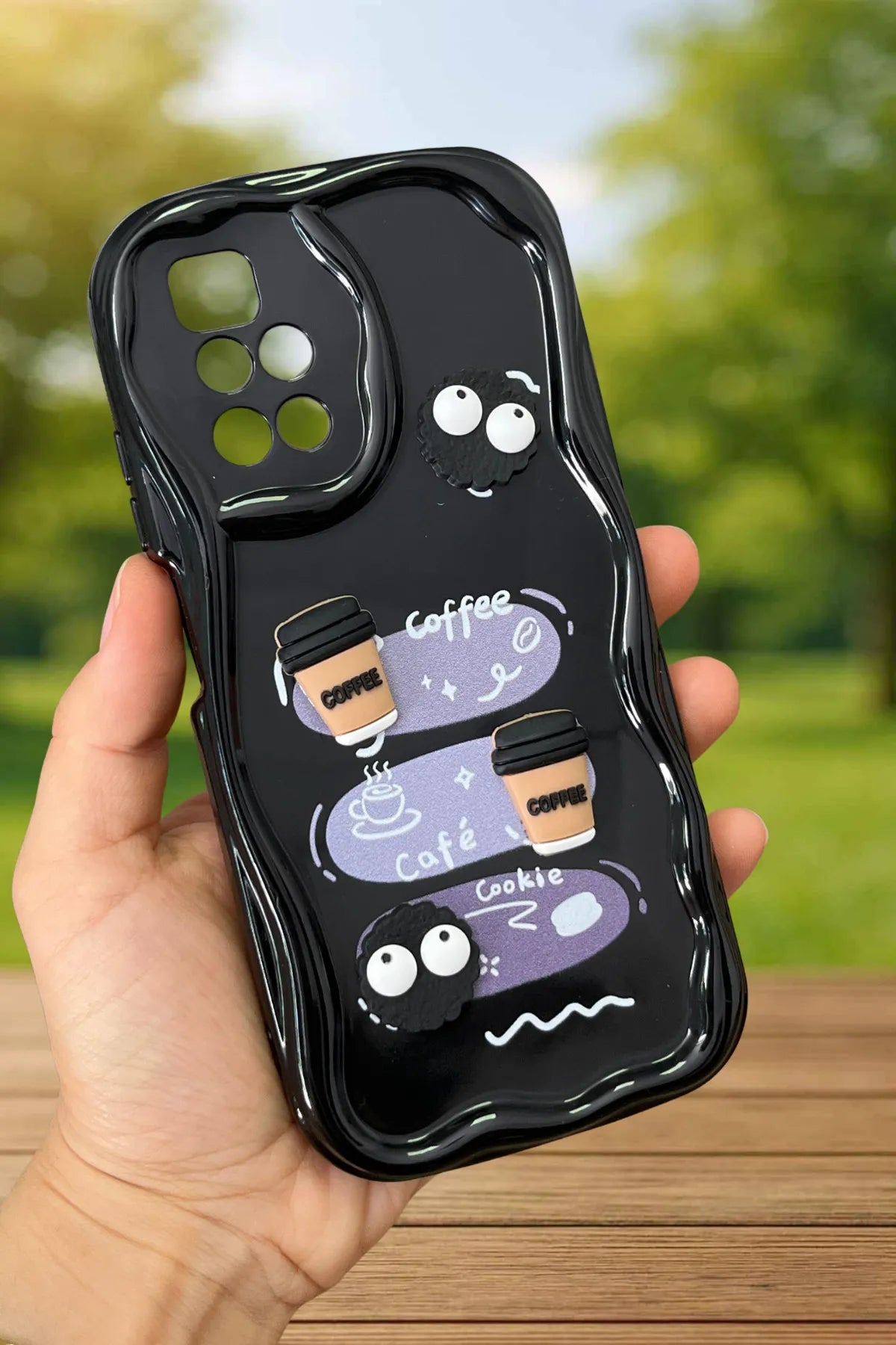 Redmi 10 Kurabiye Desenli 3 Boyutlu Şirin Parlak Tasarım Cookie Kılıf