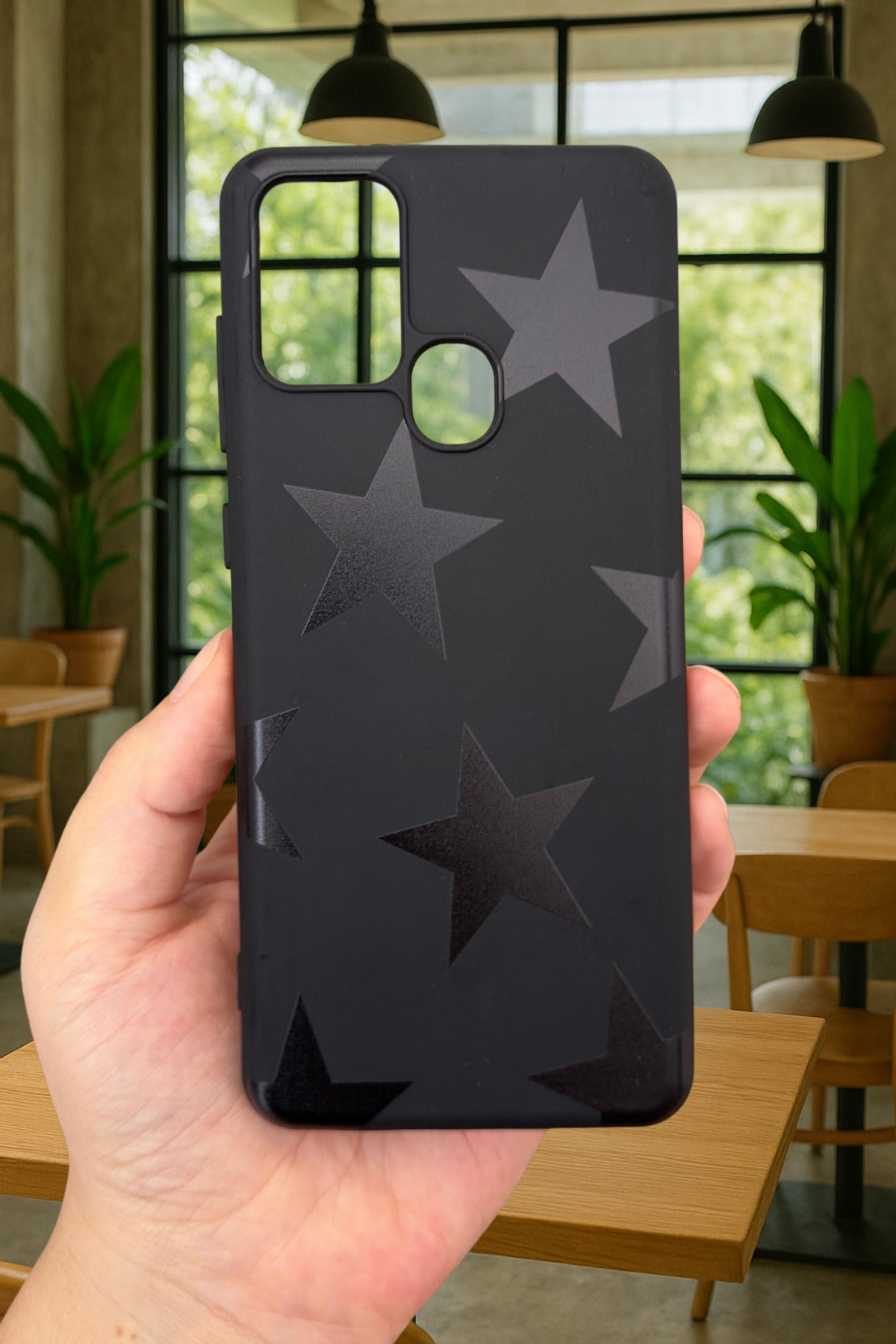 Samsung Galaxy A21s STAR Silikon Darbe Emici Klasik Korumalı Rubber Kılıf