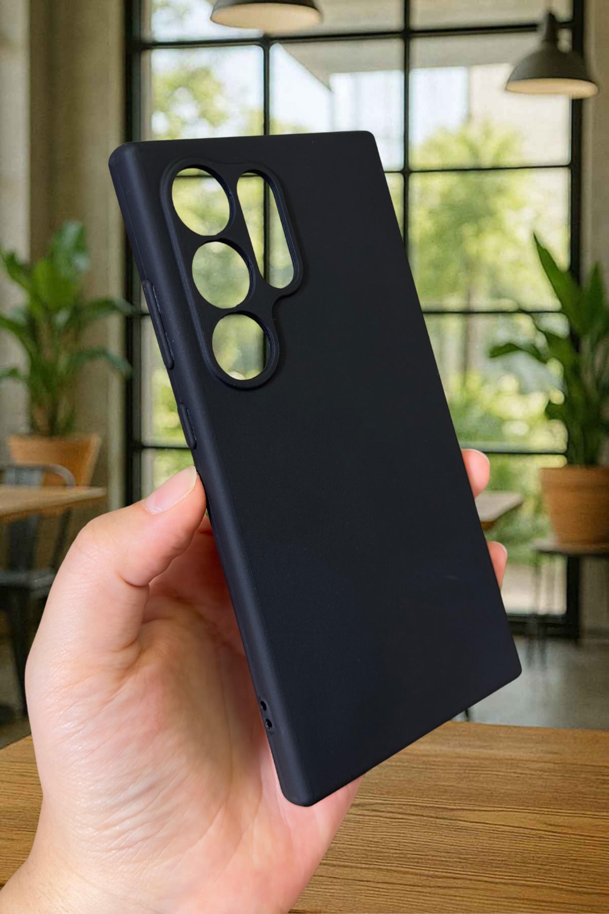 Samsung Galaxy S23 Ultra Silikon Darbe Emici Klasik Korumalı Rubber Kılıf