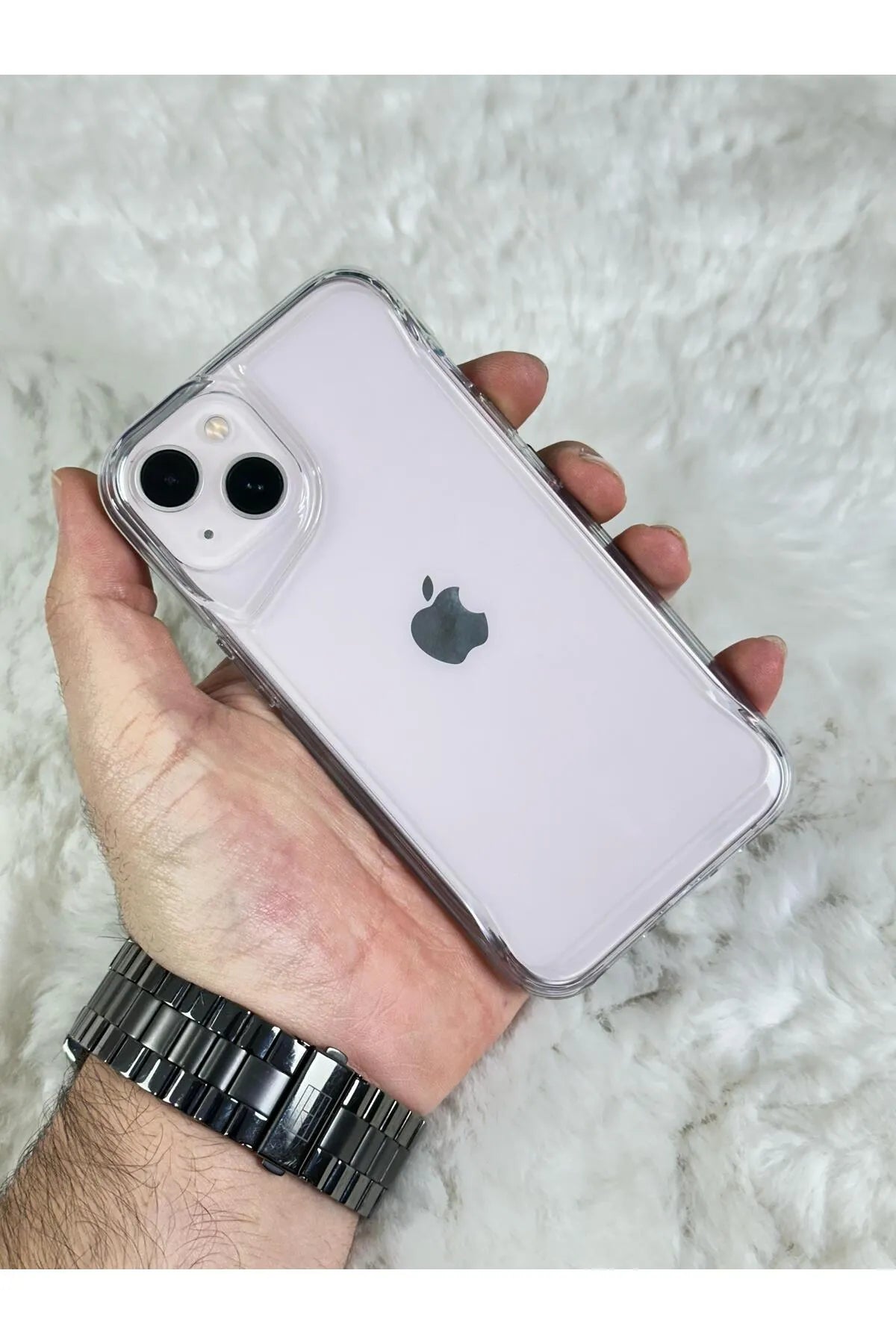 iPhone 14 Kamera Çıkıntılı Şeffaf Darbe Emici Sert Silikon Togg Kılıf