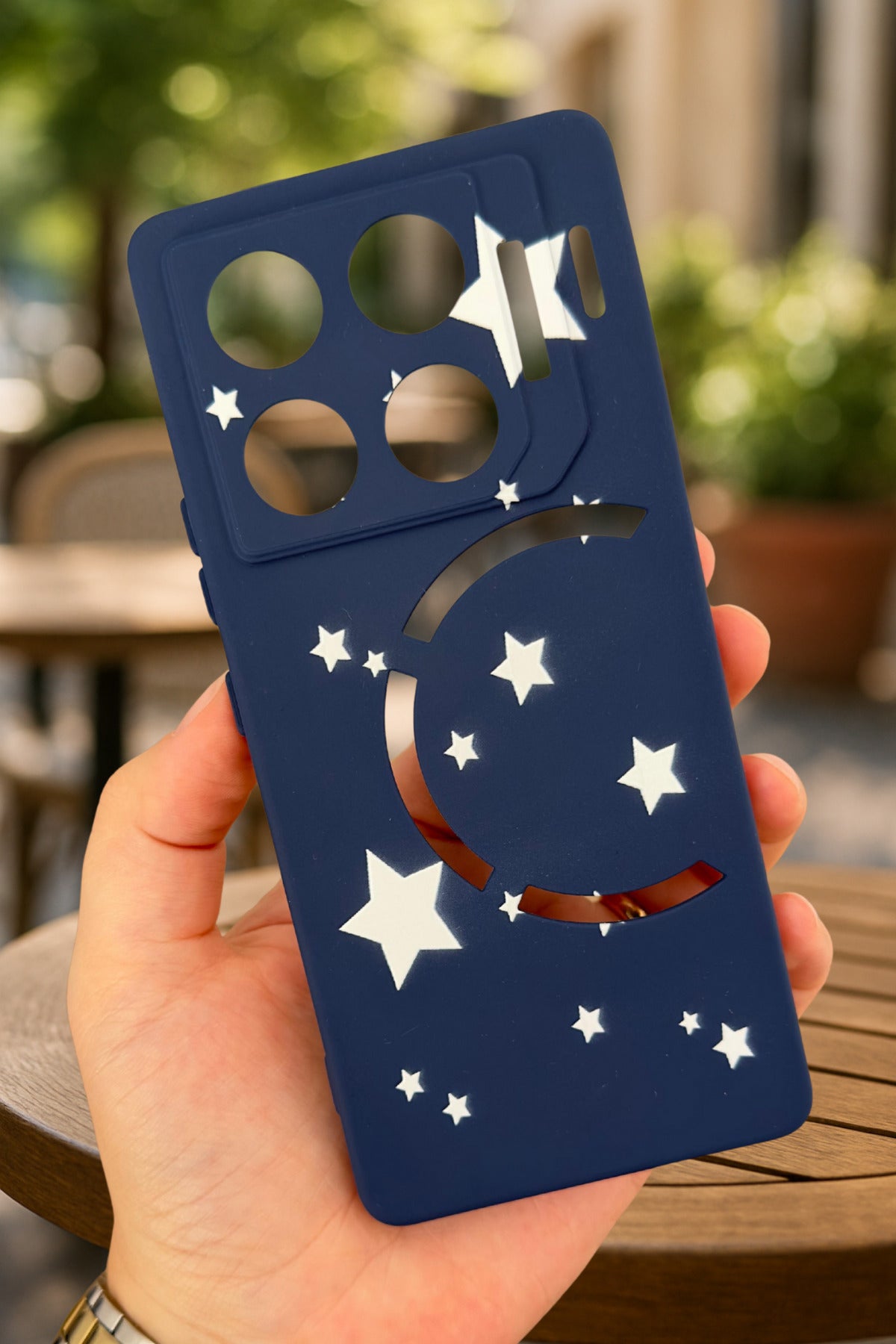 İnfinix GT 20 Pro-MİNİ YILDIZ DESENLİ Silikon Darbe Emici Klasik Korumalı Rubber Kılıf