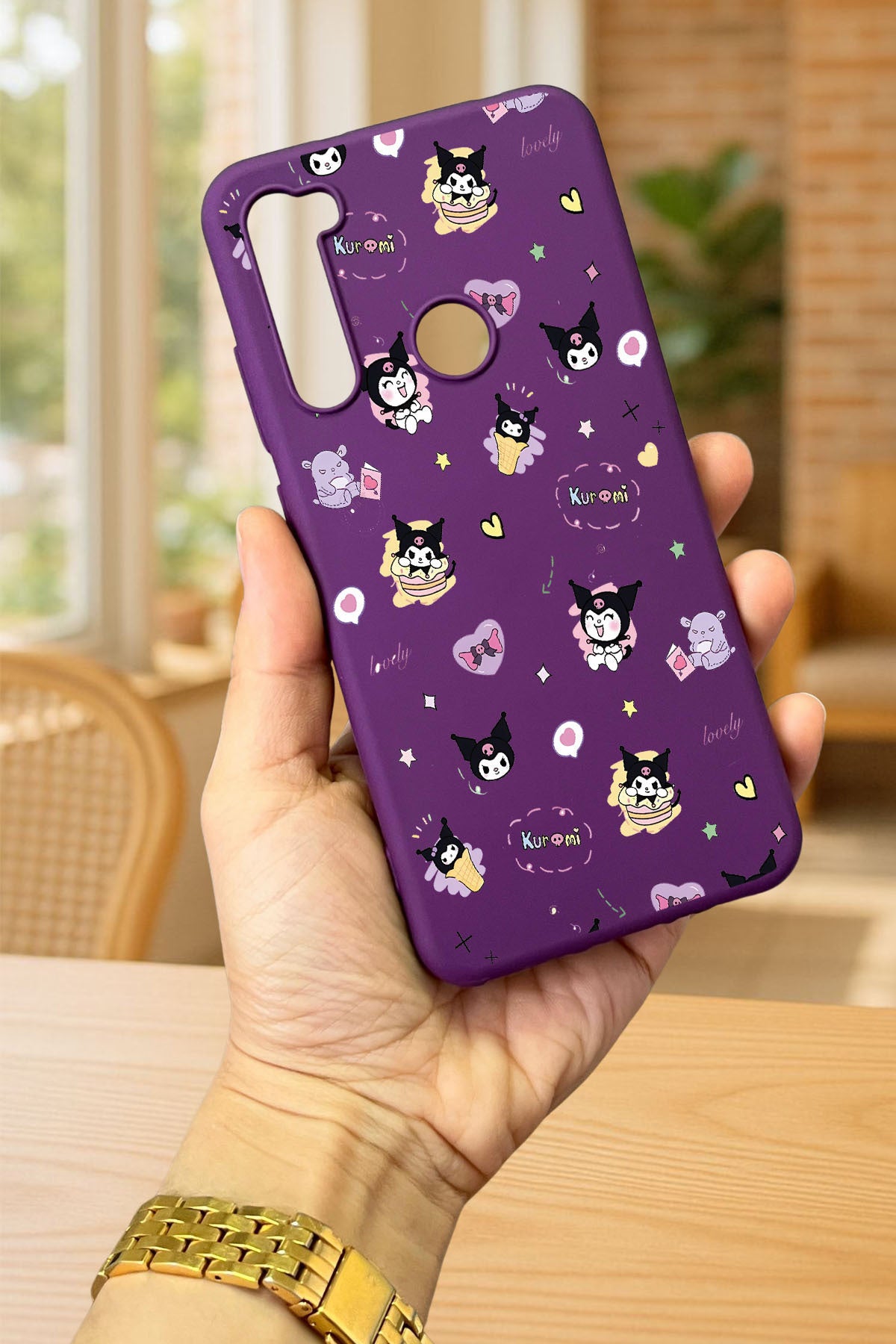 Xiaomi Redmi Note 8 KURUMI DESENLİ Silikon Darbe Emici Klasik Korumalı Rubber Kılıf