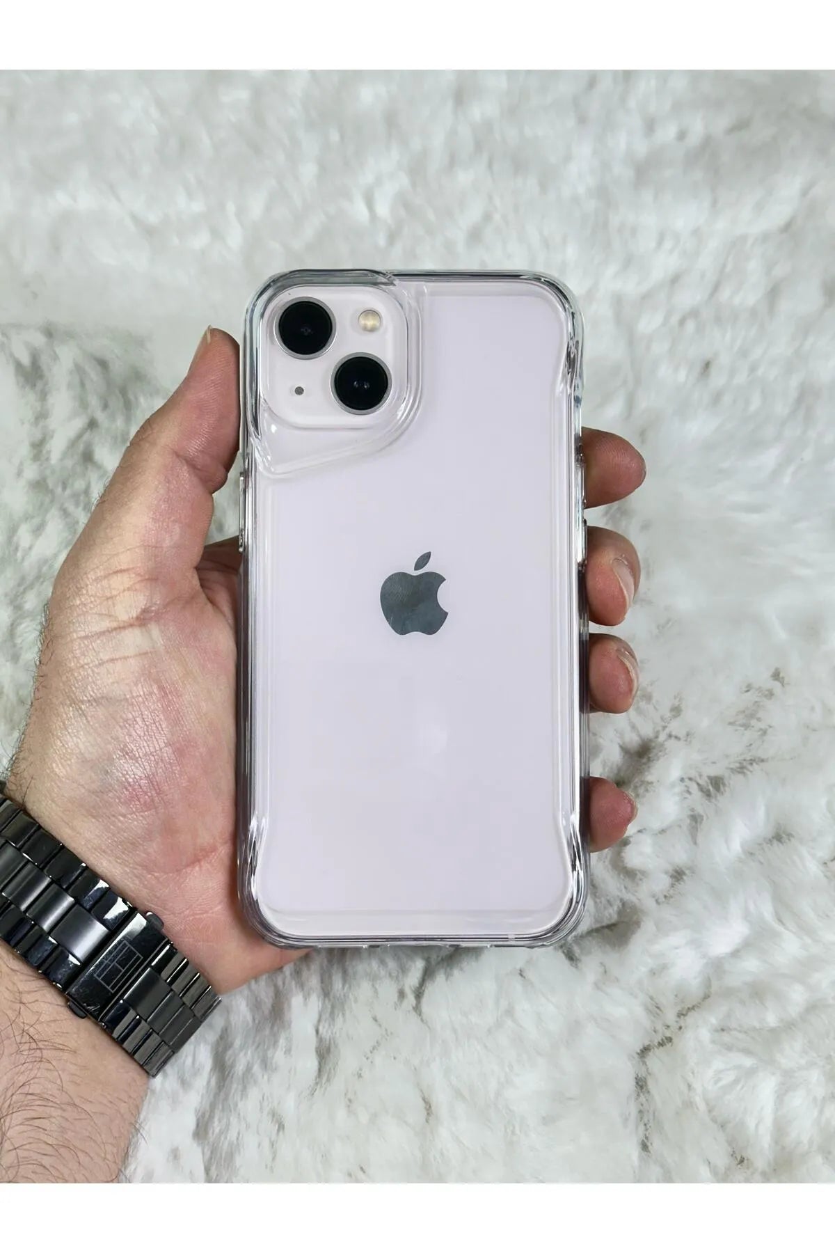 iPhone 14 Kamera Çıkıntılı Şeffaf Darbe Emici Sert Silikon Togg Kılıf