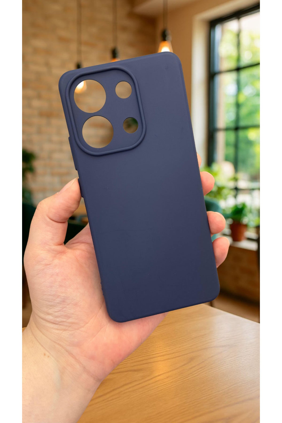 Xiaomi Redmi Note 13 4G Uyumlu Silikon Darbe Emici Klasik Korumalı Rubber Kılıf