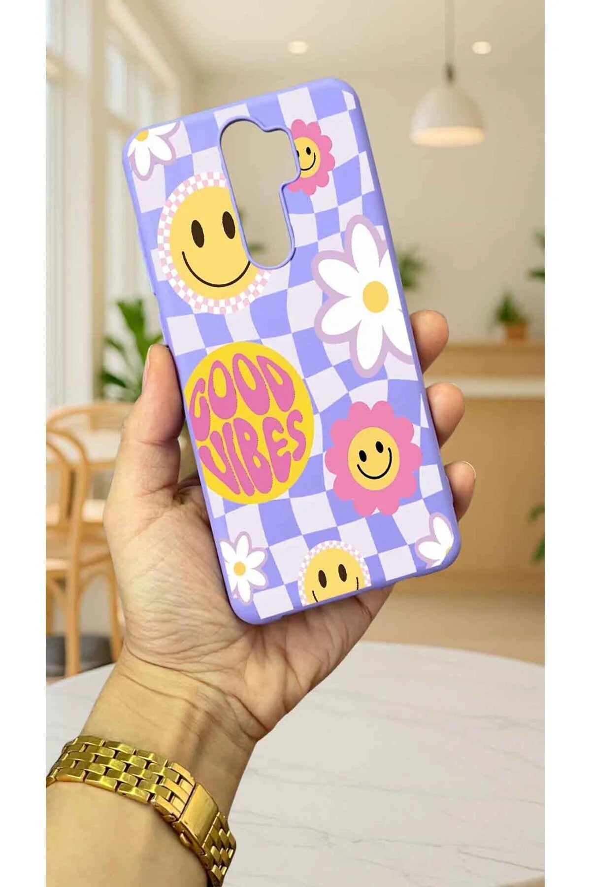 Xiaomi Redmi Note 8 Pro GOOD VİBES Silikon Darbe Emici Klasik Korumalı Rubber Kılıf