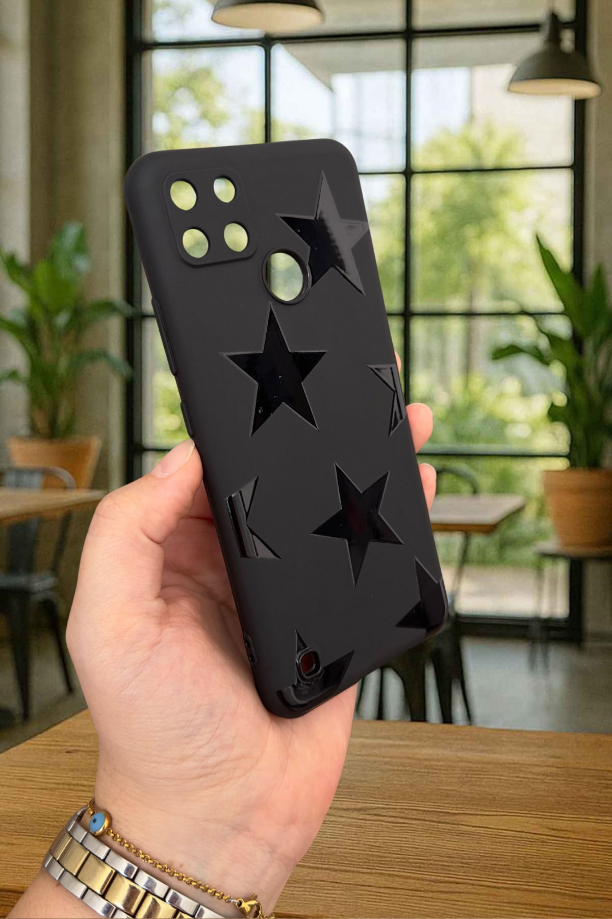 Realme C21Y Ve C25Y - STAR Silikon Darbe Emici Klasik Korumalı Rubber Kılıf