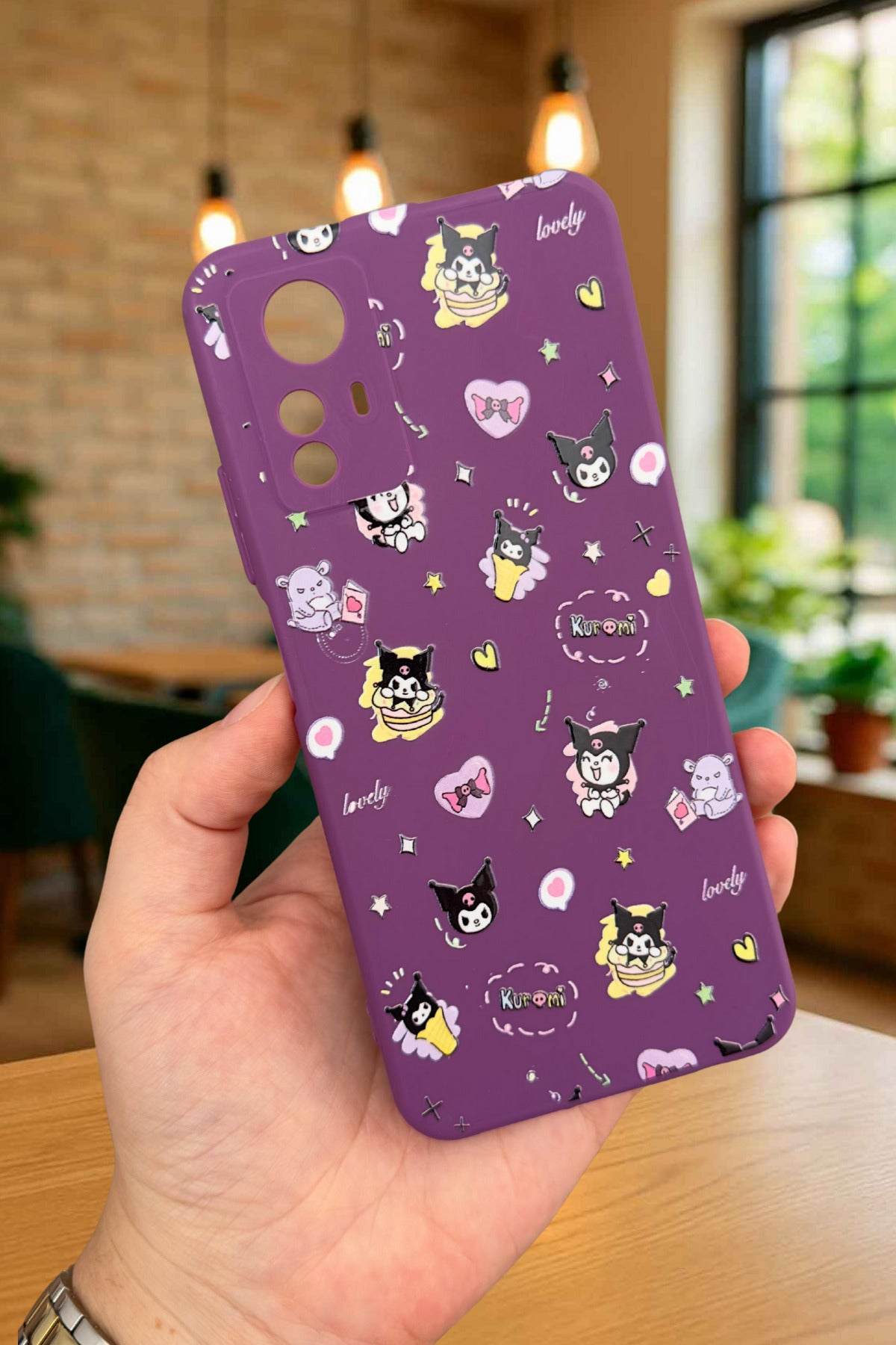 Xiaomi Redmi Note 12S - KURUMI DESENLİ Silikon Darbe Emici Klasik Korumalı Rubber Kılıf