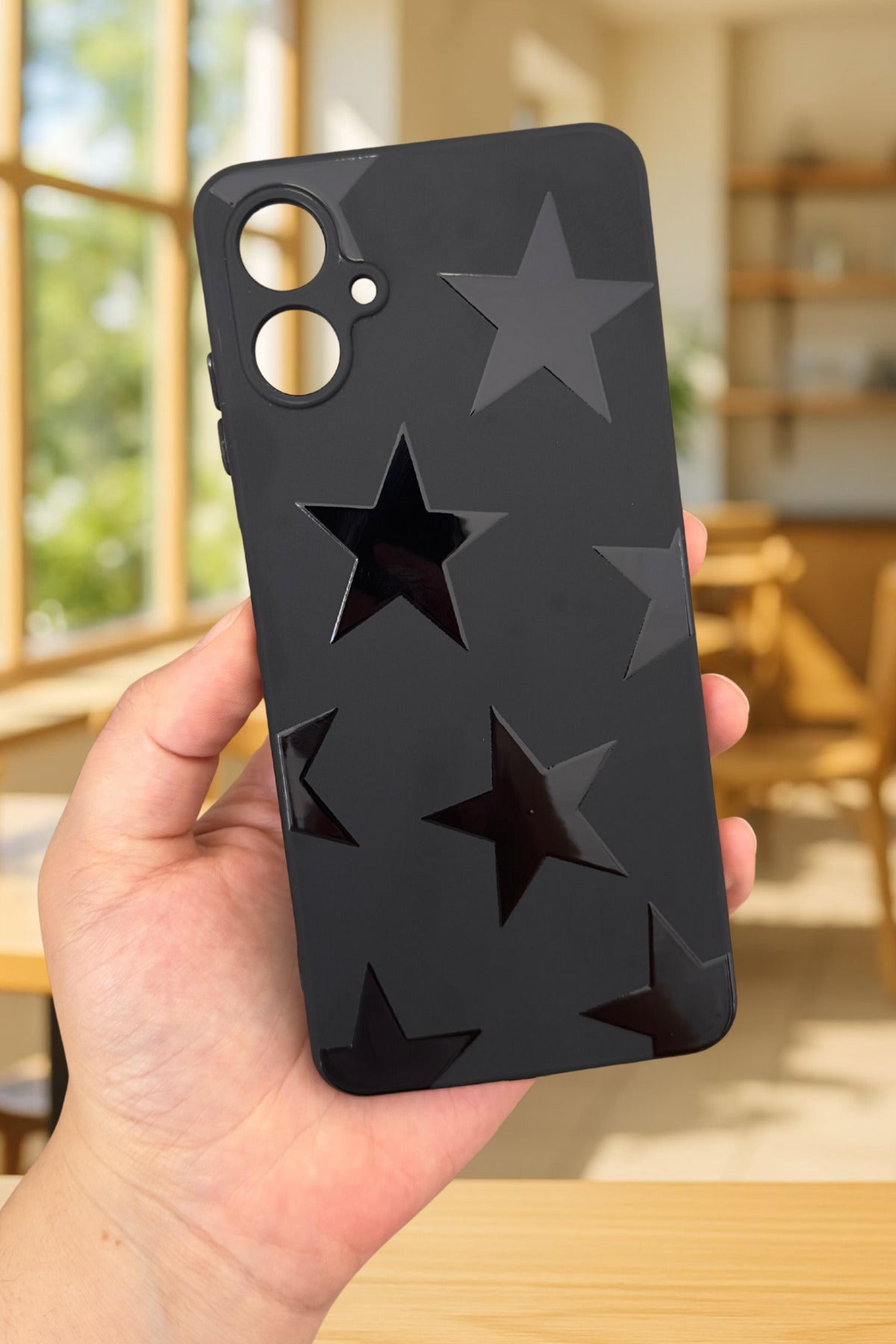 Samsung Galaxy A06 Uyumlu Star Silikon Darbe Emici Klasik Korumalı Rubber Kılıf