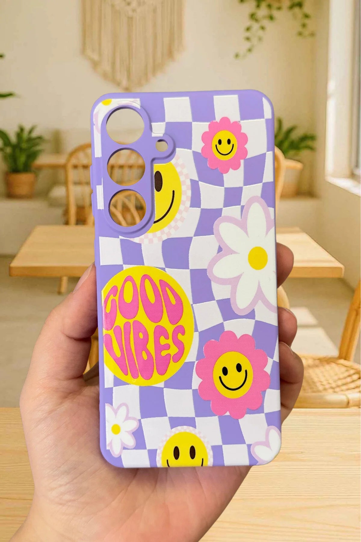 Samsung Galaxy S25 - GOOD VİBES Silikon Darbe Emici Klasik Korumalı Rubber Kılıf