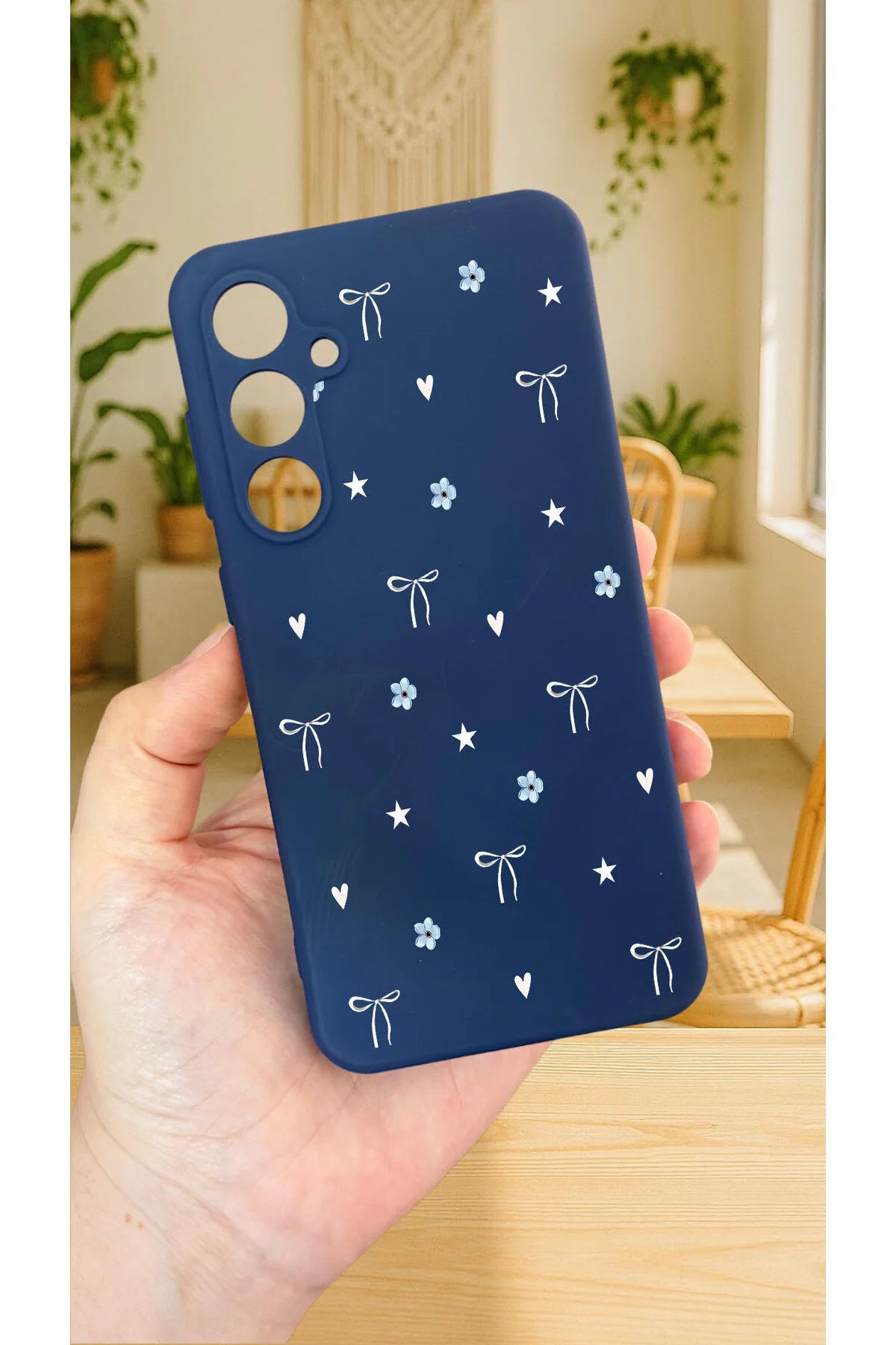 Samsung Galaxy S23FE -MİNİ FİYONK DESENLİ Silikon Darbe Emici Klasik Korumalı Rubber Kılıf