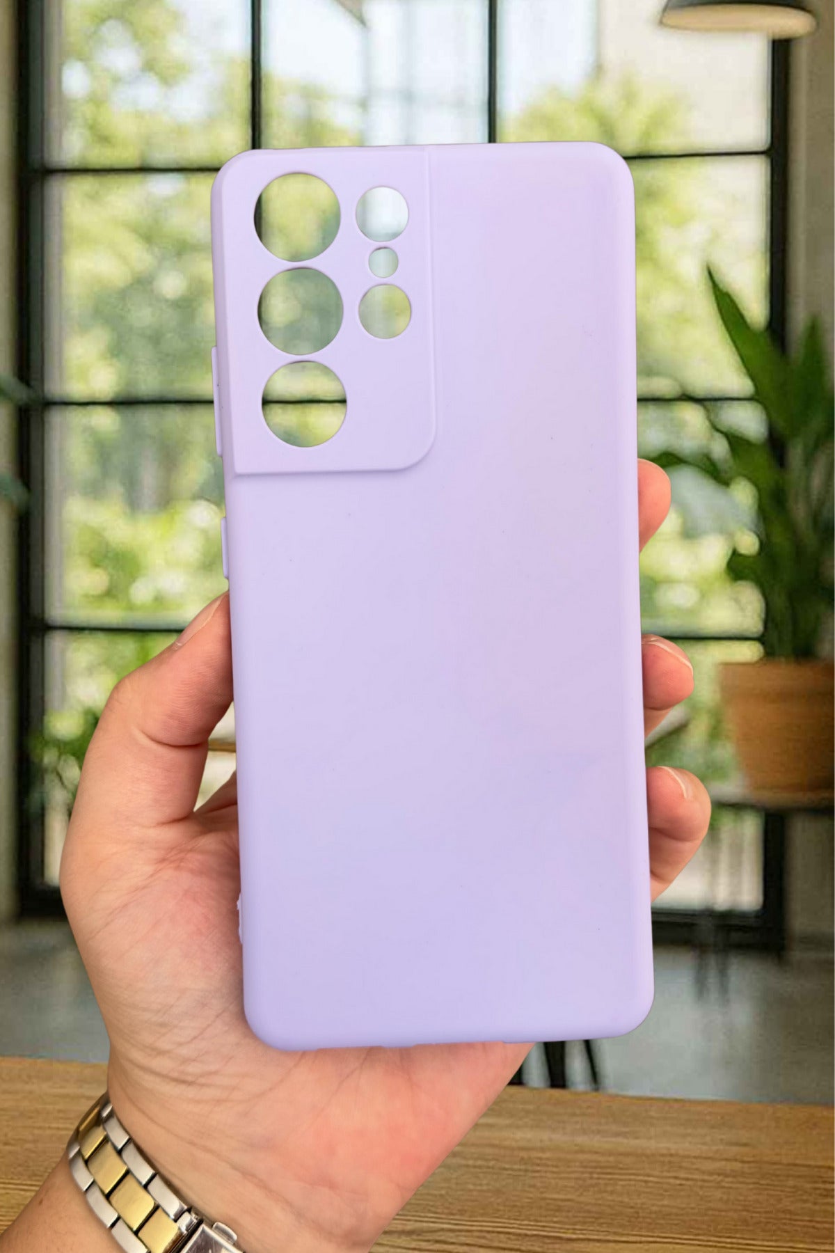 Samsung Galaxy S21 Ultra Silikon Darbe Emici Klasik Korumalı Rubber Kılıf
