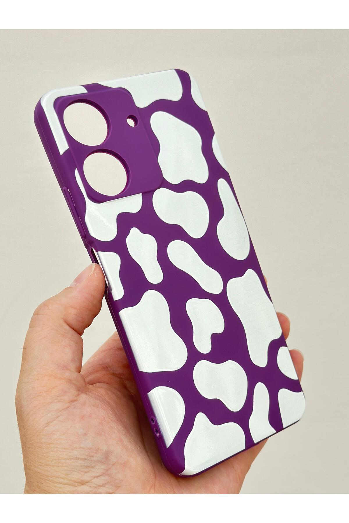 REDMİ 13C-MİLKA desenli Lansman Kamera Korumalı Yumuşak Silikon RUBBER Kılıf