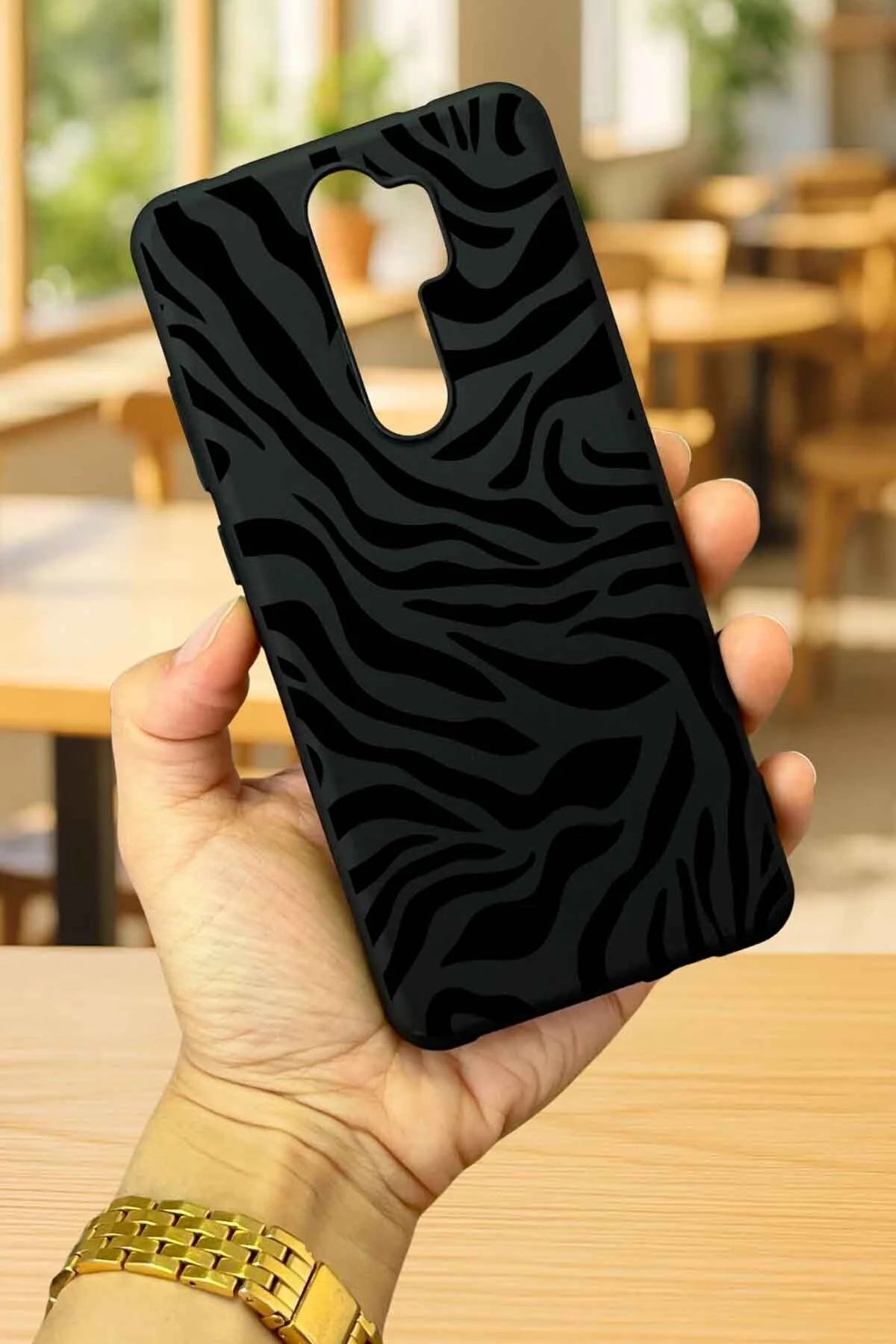 Xiaomi Redmi Note 8 Pro ZEBRA DESENLİ Silikon Darbe Emici Klasik Korumalı Rubber Kılıf