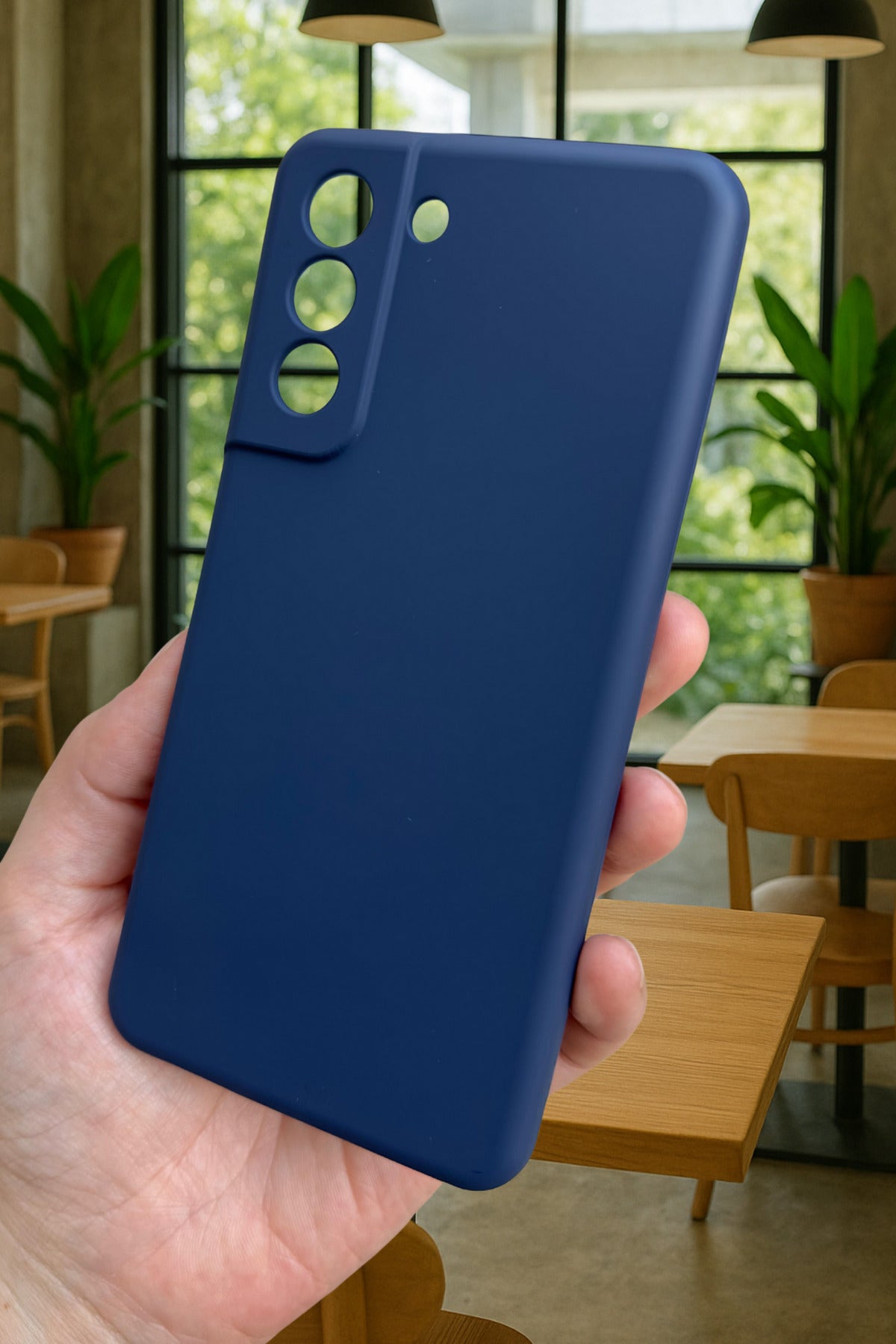Samsung Galaxy S21 Fe Silikon Darbe Emici Klasik Korumalı Rubber Kılıf