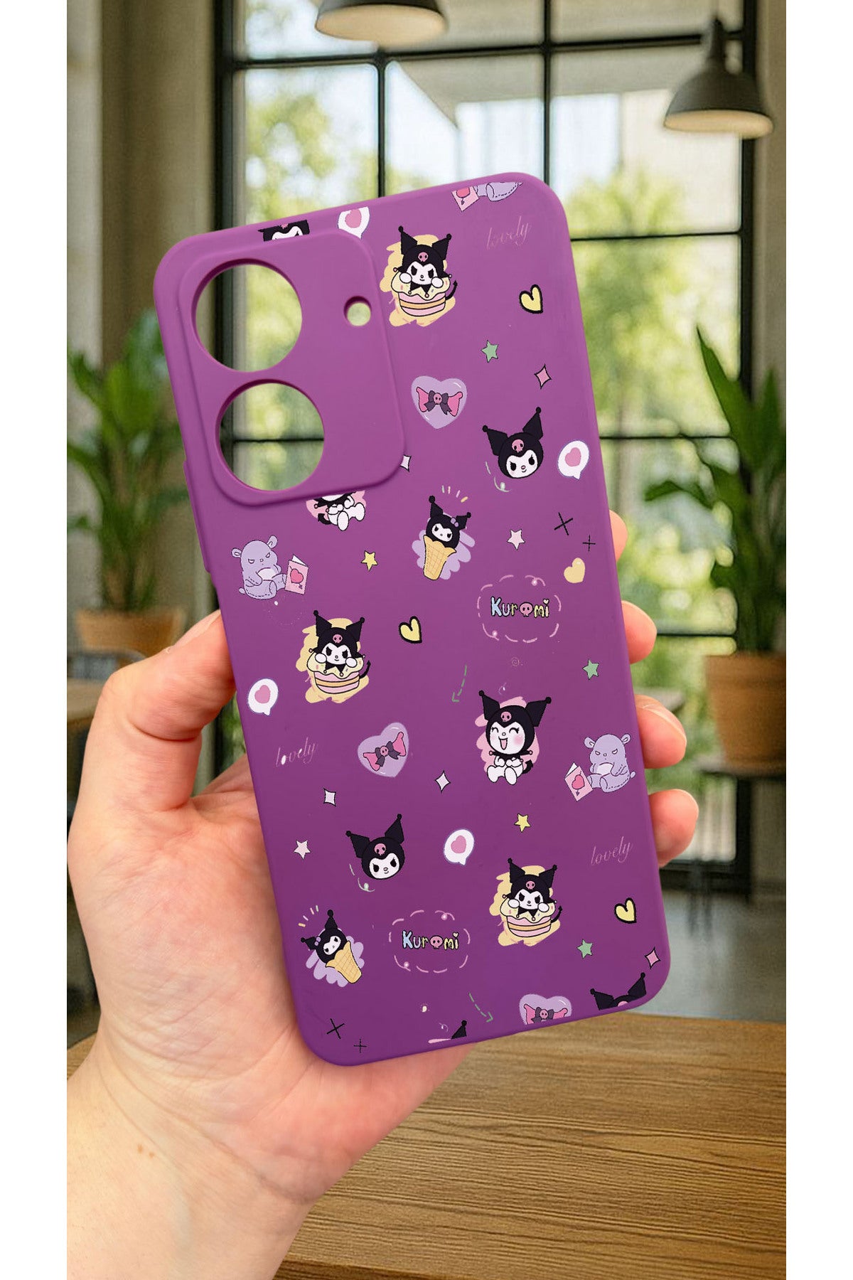 REDMİ 13C-KUROMI DESENLİ Lansman Kamera Korumalı Yumuşak Silikon RUBBER Kılıf