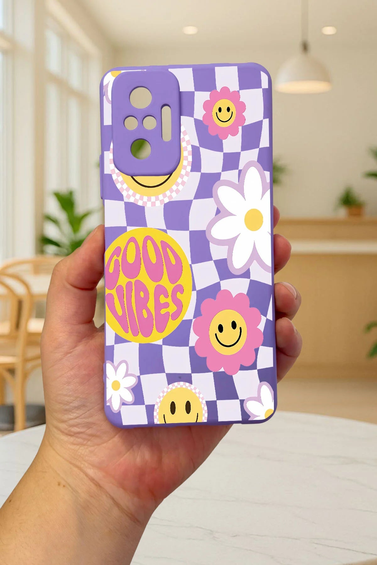 Xiaomi Redmi Note 1O Pro - GOOD VİBES Silikon Darbe Emici Klasik Korumalı Rubber Kılıf