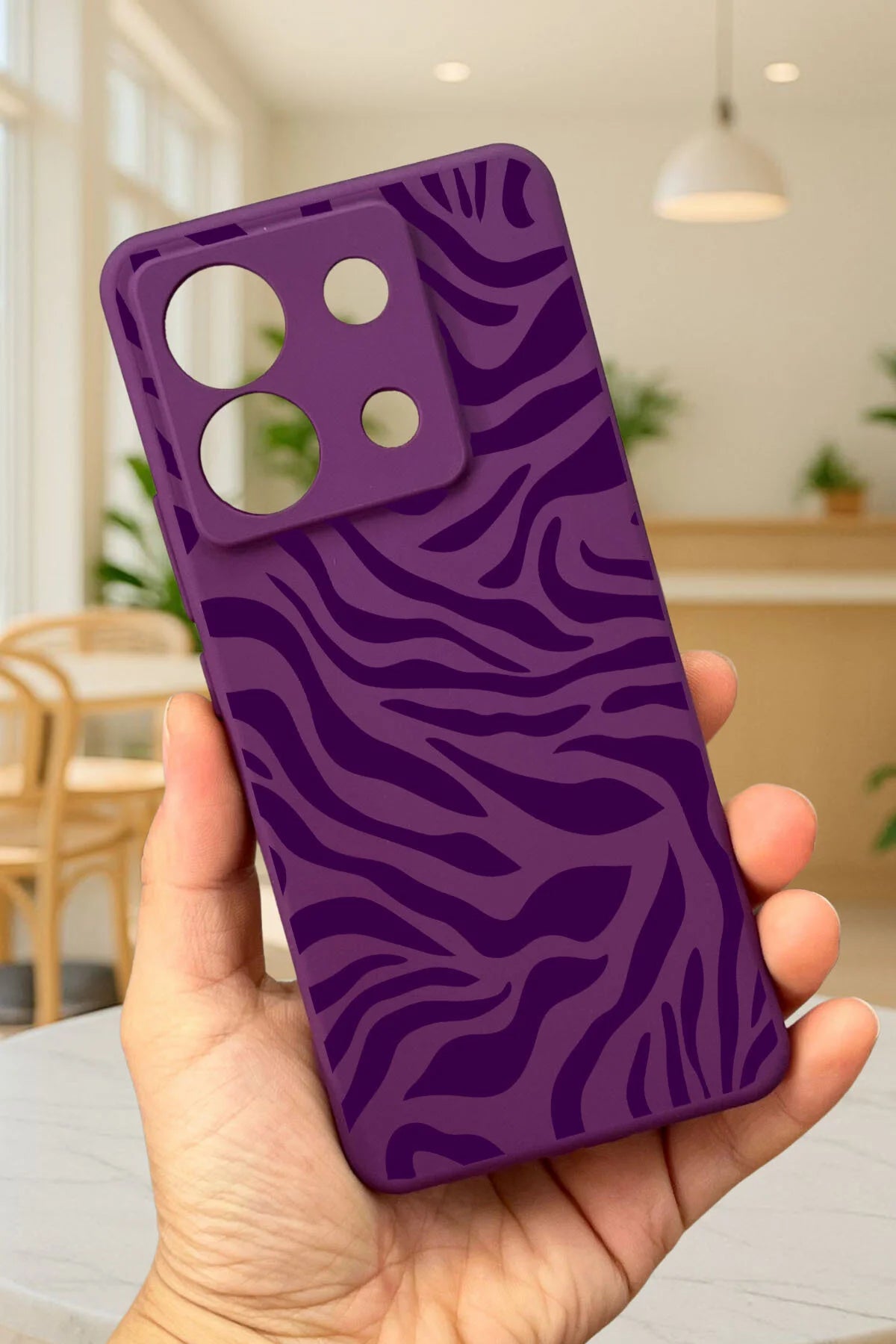 Xiaomi Redmi Note 13 Pro 5G ZEBRA DESENLİ Silikon Darbe Emici Klasik Korumalı Rubber Kılıf