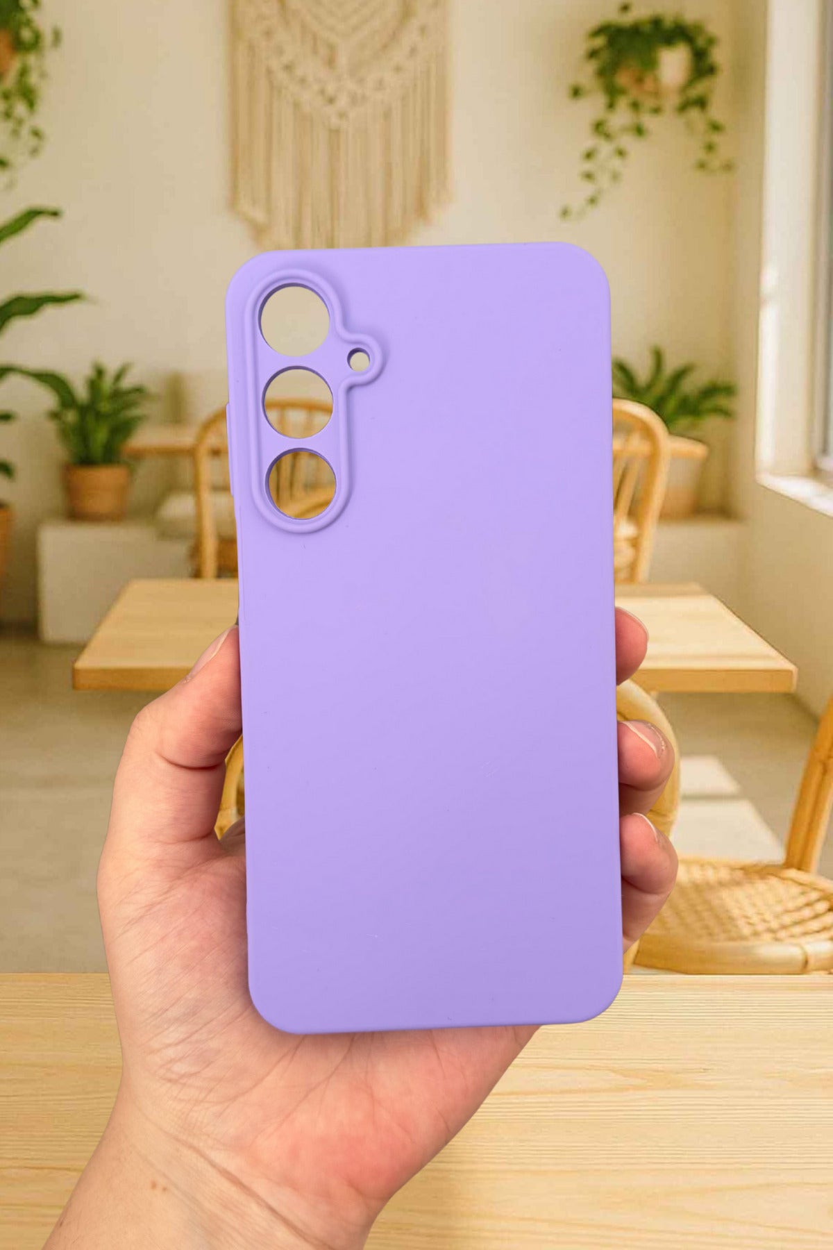 Samsung Galaxy A55 - Silikon Darbe Emici Klasik Korumalı Rubber Kılıf