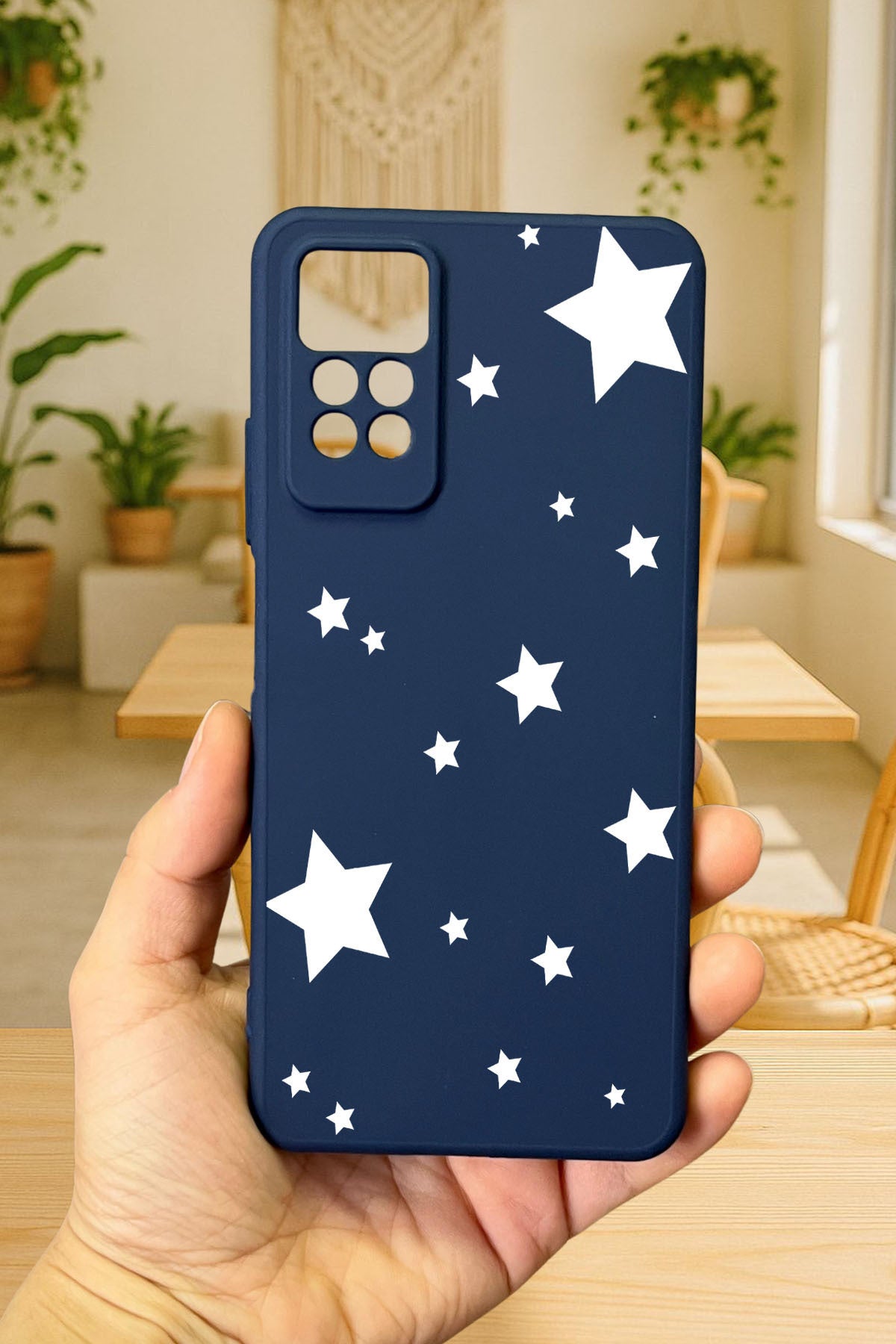 Redmi Note 11 Pro/Note 12 Pro 4G MİNİ YILDIZ DESENLİ Silikon Darbe Emici Korumalı Rubber Kılıf