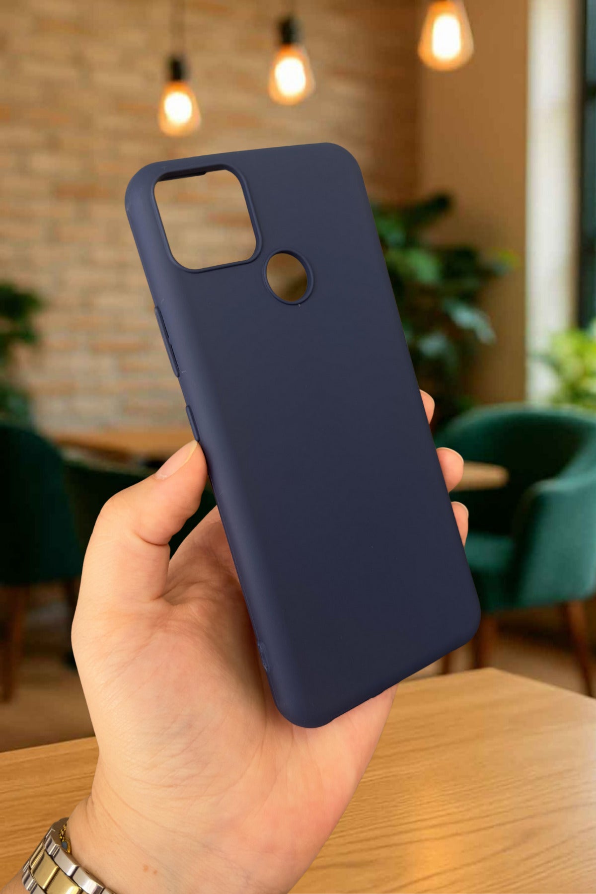 Realme C25 - Silikon Darbe Emici Klasik Korumalı Rubber Kılıf