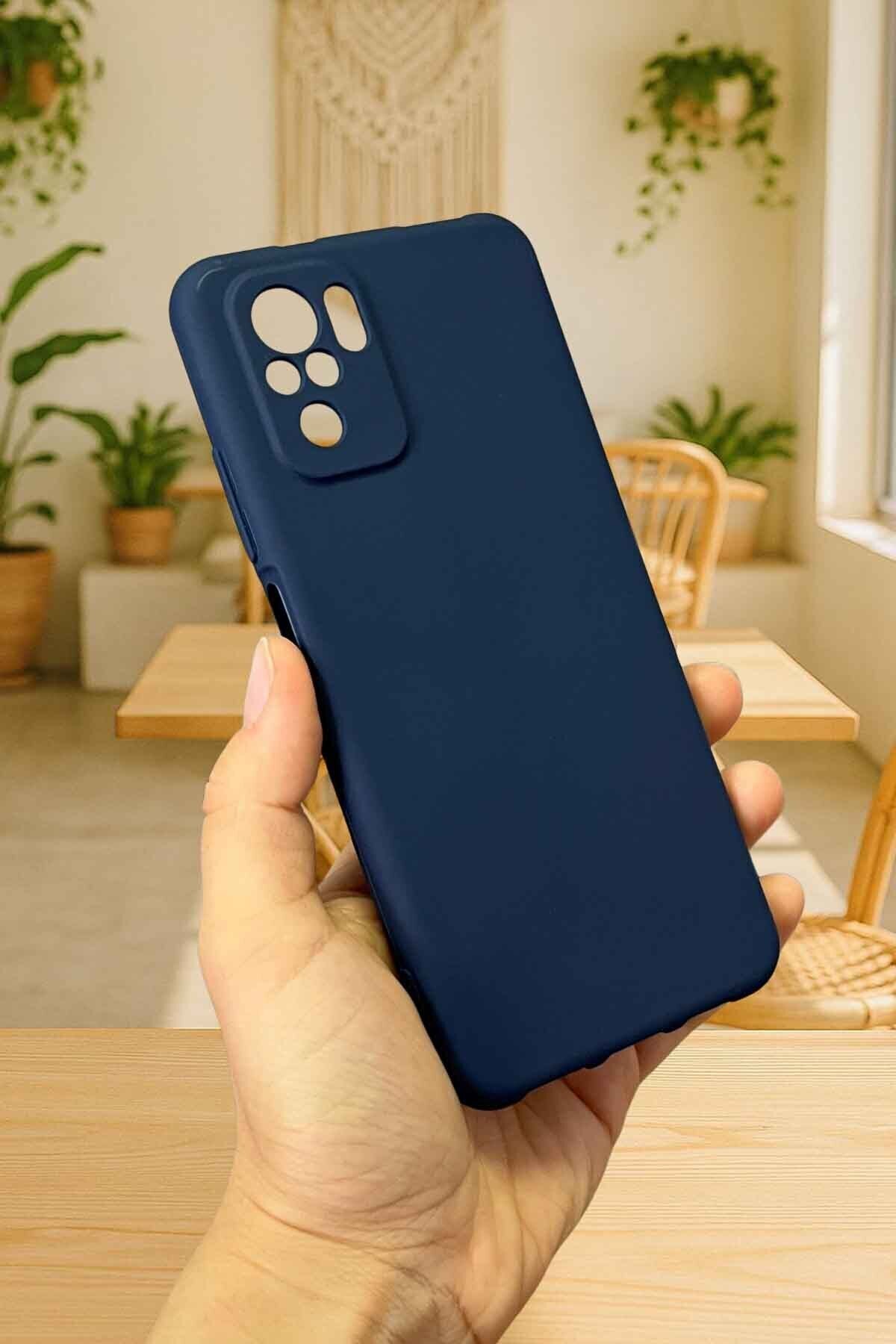 Xiaomi Redmi Note 10 ve 10S Uyumlu Silikon Darbe Emici Klasik Korumalı Rubber Kılıf