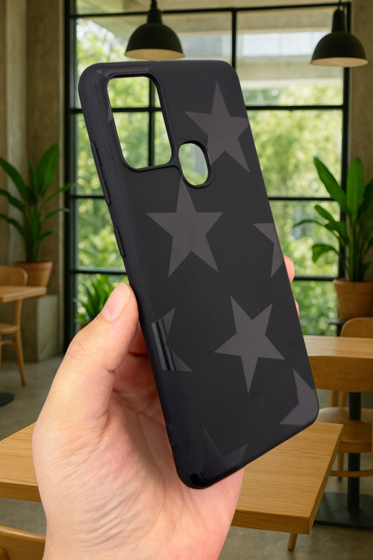 Samsung Galaxy A21s STAR Silikon Darbe Emici Klasik Korumalı Rubber Kılıf
