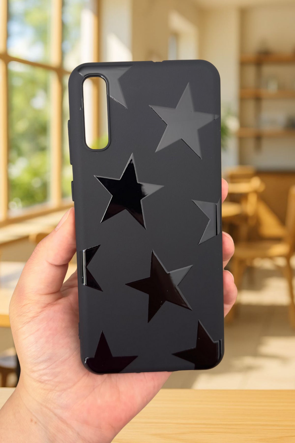 Samsung Galaxy A70 Uyumlu STAR Silikon Darbe Emici Klasik Korumalı Rubber Kılıf