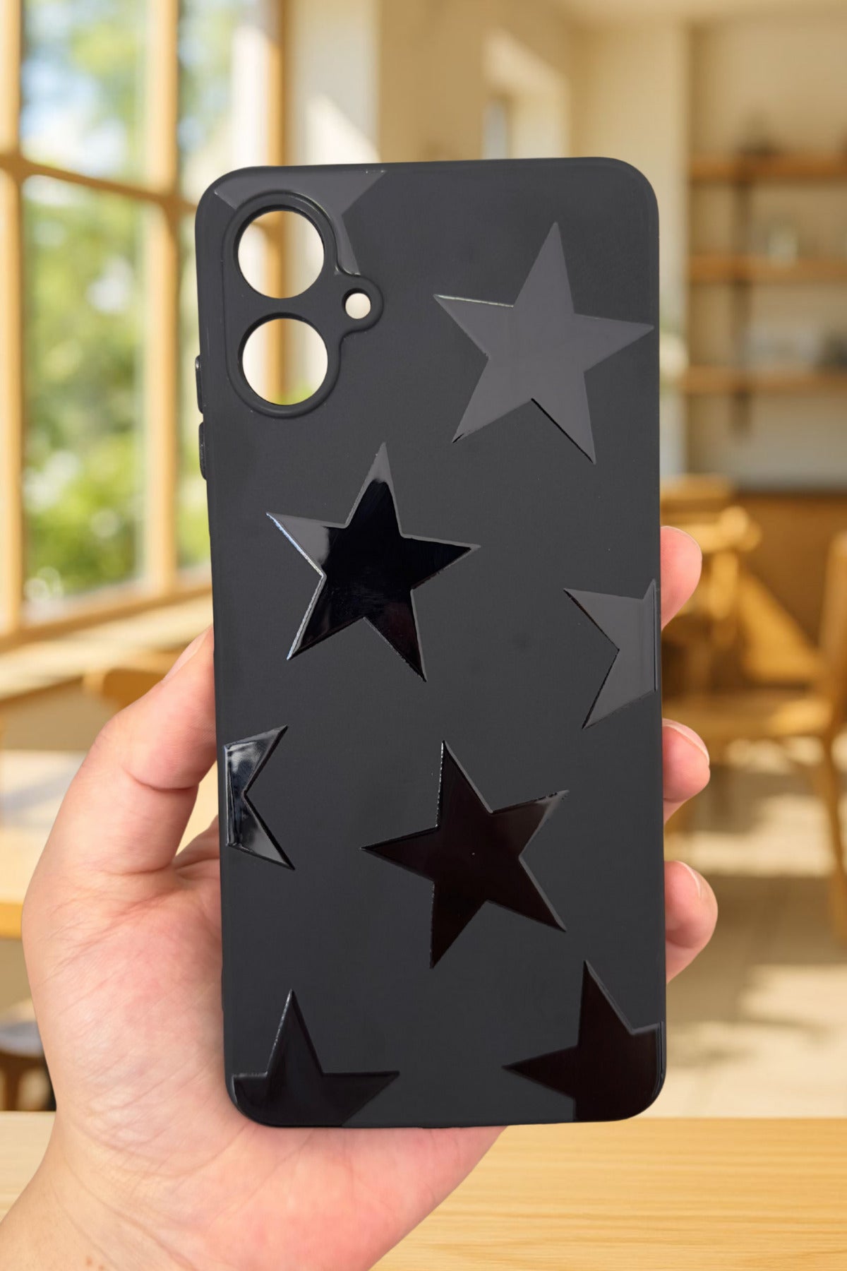 Samsung Galaxy A06 Uyumlu Star Silikon Darbe Emici Klasik Korumalı Rubber Kılıf